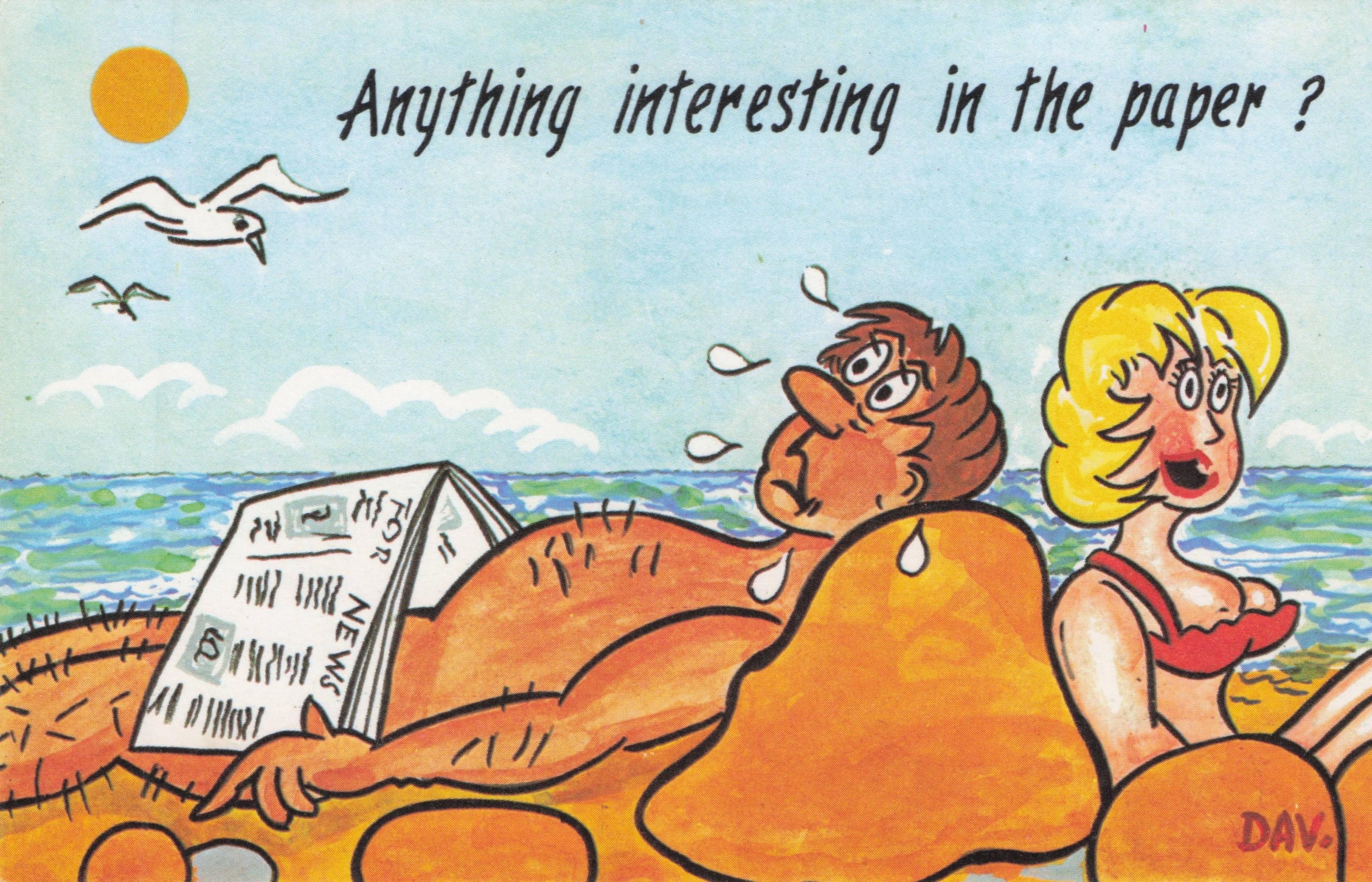 Beach Comic Postcards