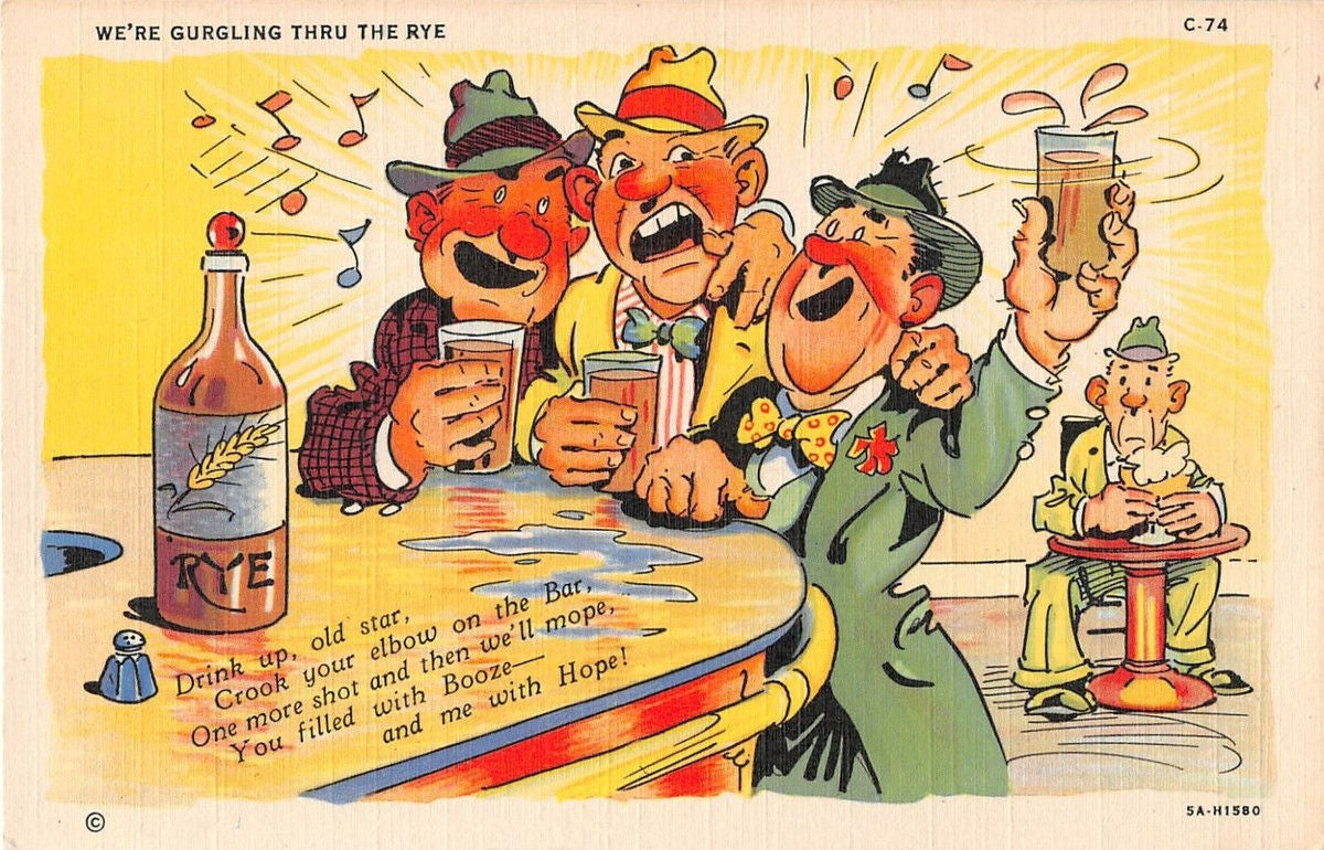 Drinking Comic Postcards