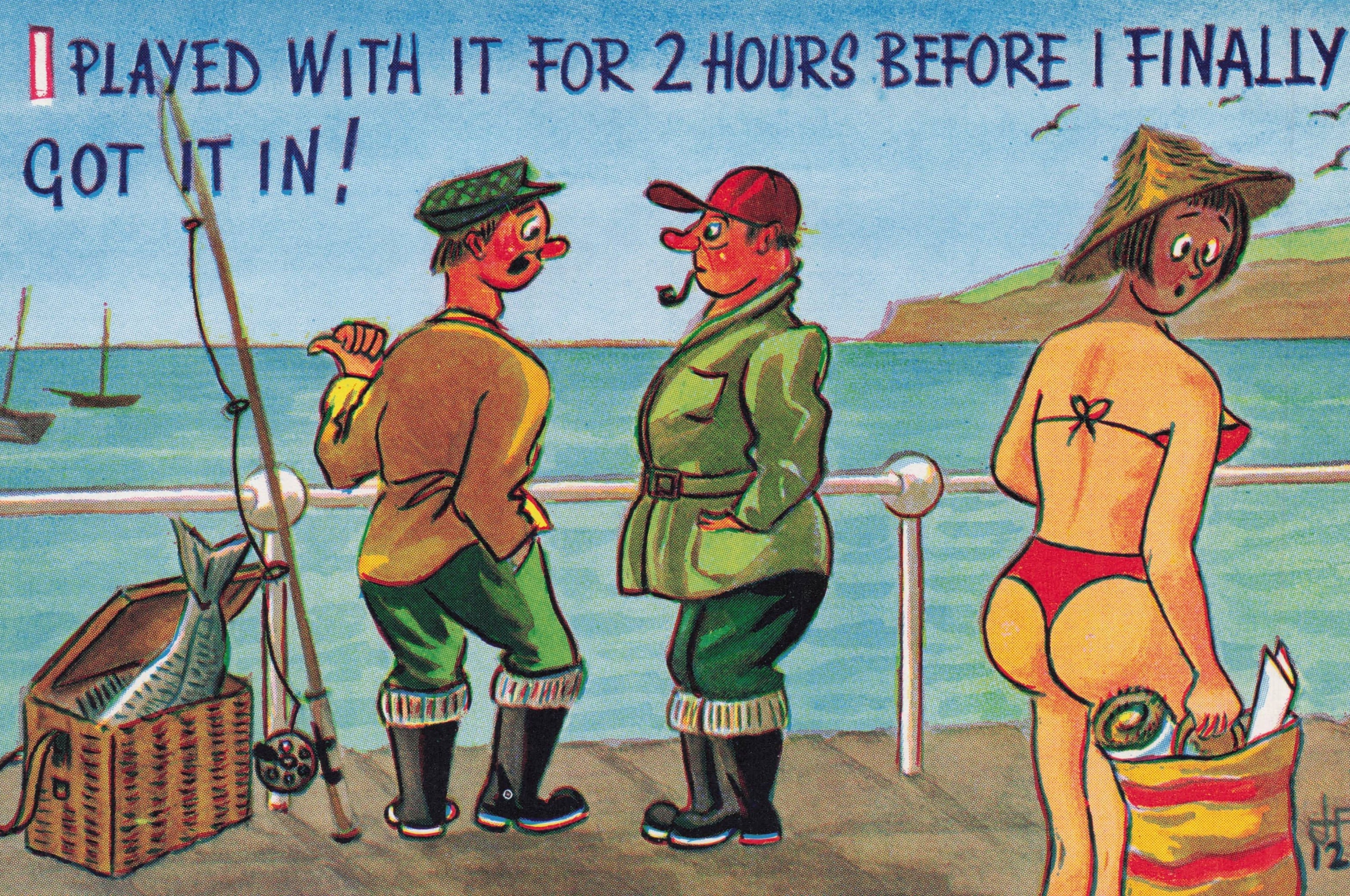 Fishing Comic Postcards