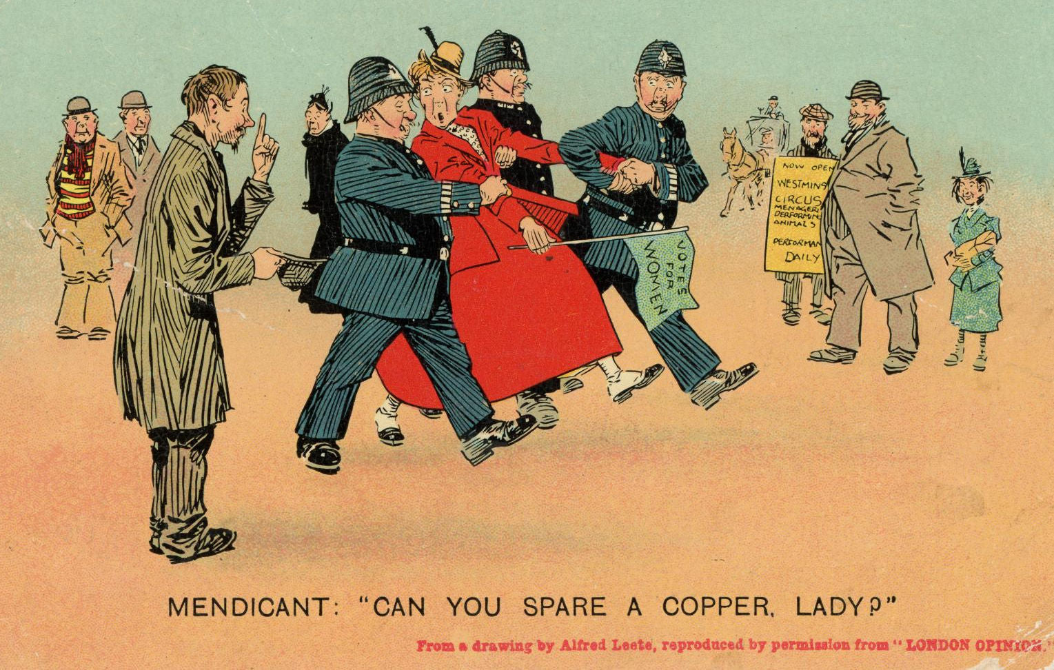 Policeman Comic Postcards