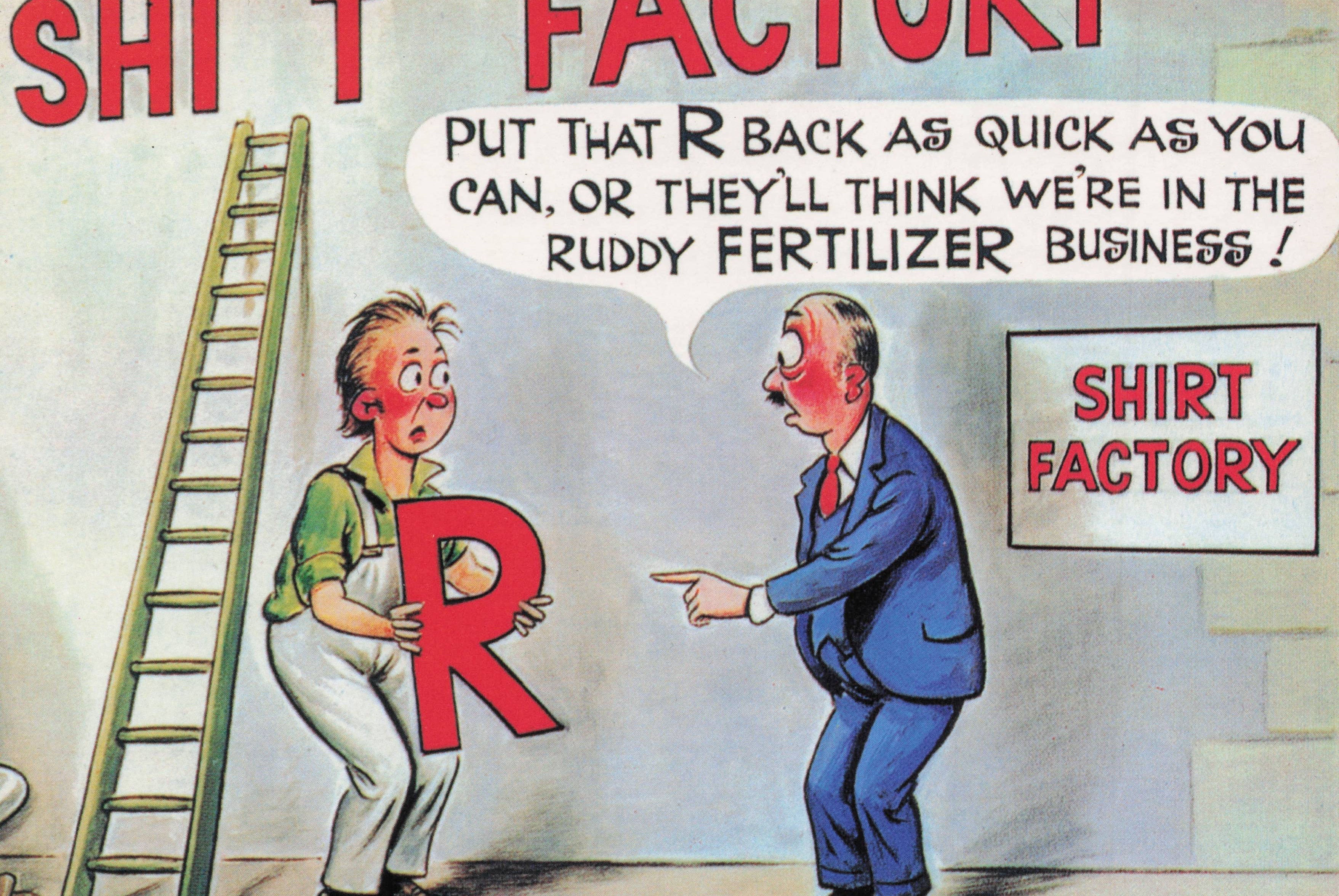 Slogans Comic Postcards