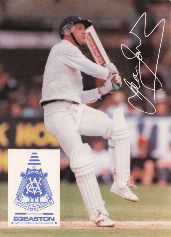 Dean Jones Vintage Australia RARE 1992 VCA Easton Cricket Trade Postcard