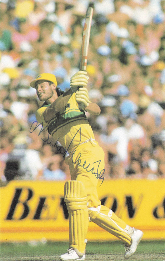 Dean Jones Victoria Australian Cricket International Player Hand Signed Photo