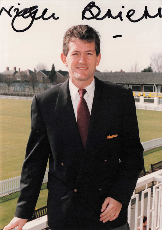 Nigel Briers Leicester Cricket Club Hand Signed Photo