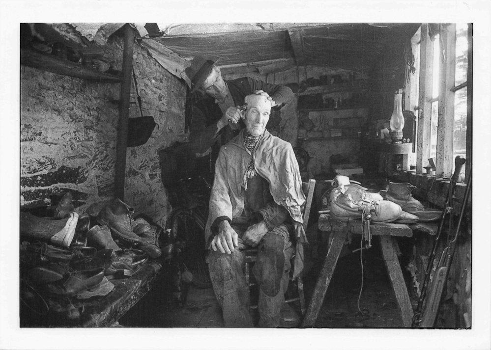 Cardigan WW2 Welsh Barber Cutting Hair Shoe Cobbler Wales Award Photo Postcard