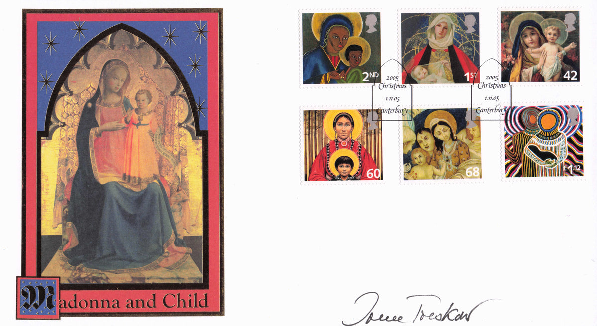 Madonna & Child Irene Von Treskow Art Illustrator Hand Signed FDC