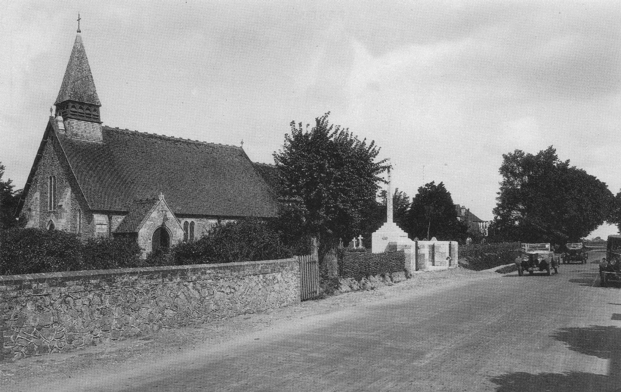 St Peters Parish Church Selsey in 1930 Sussex St Wilfred Postcard