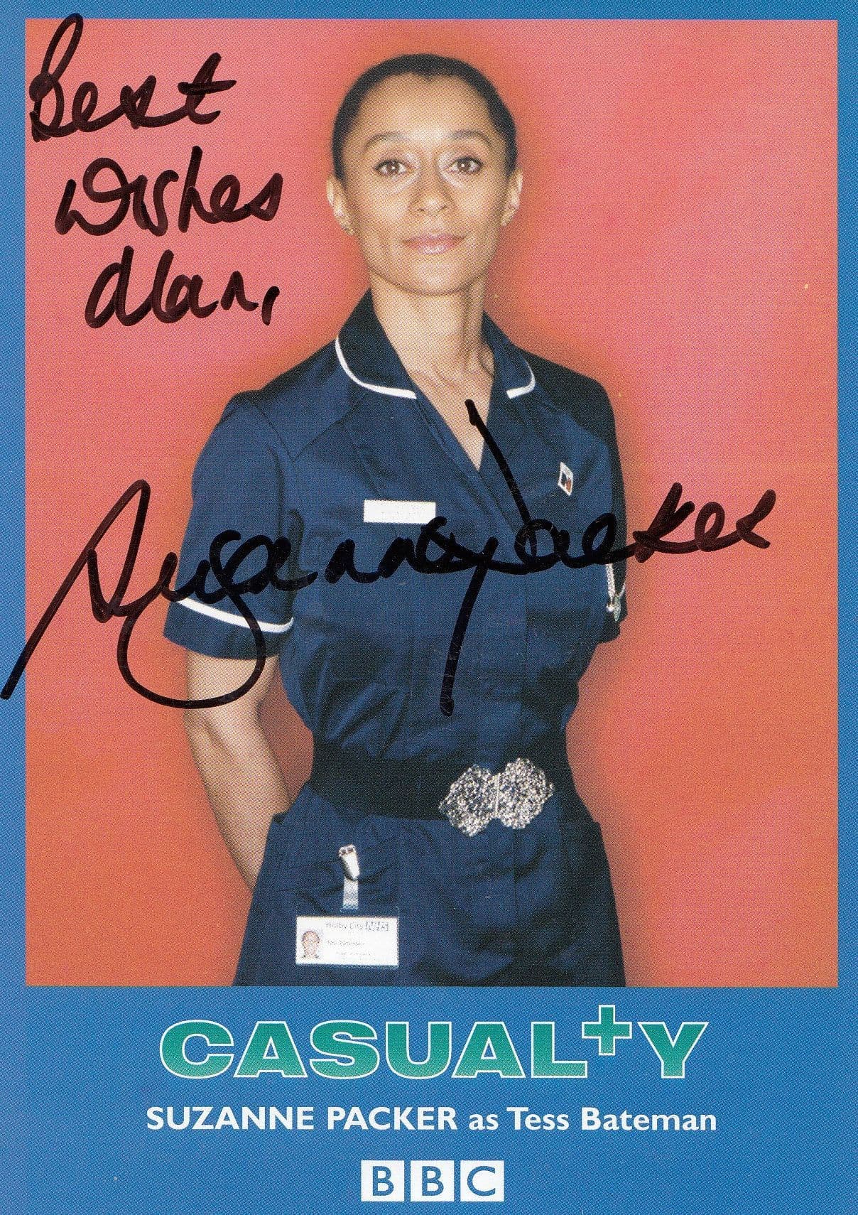 Suzanne Packer as Tess Bateman Holby City Hand Signed Cast Card Photo