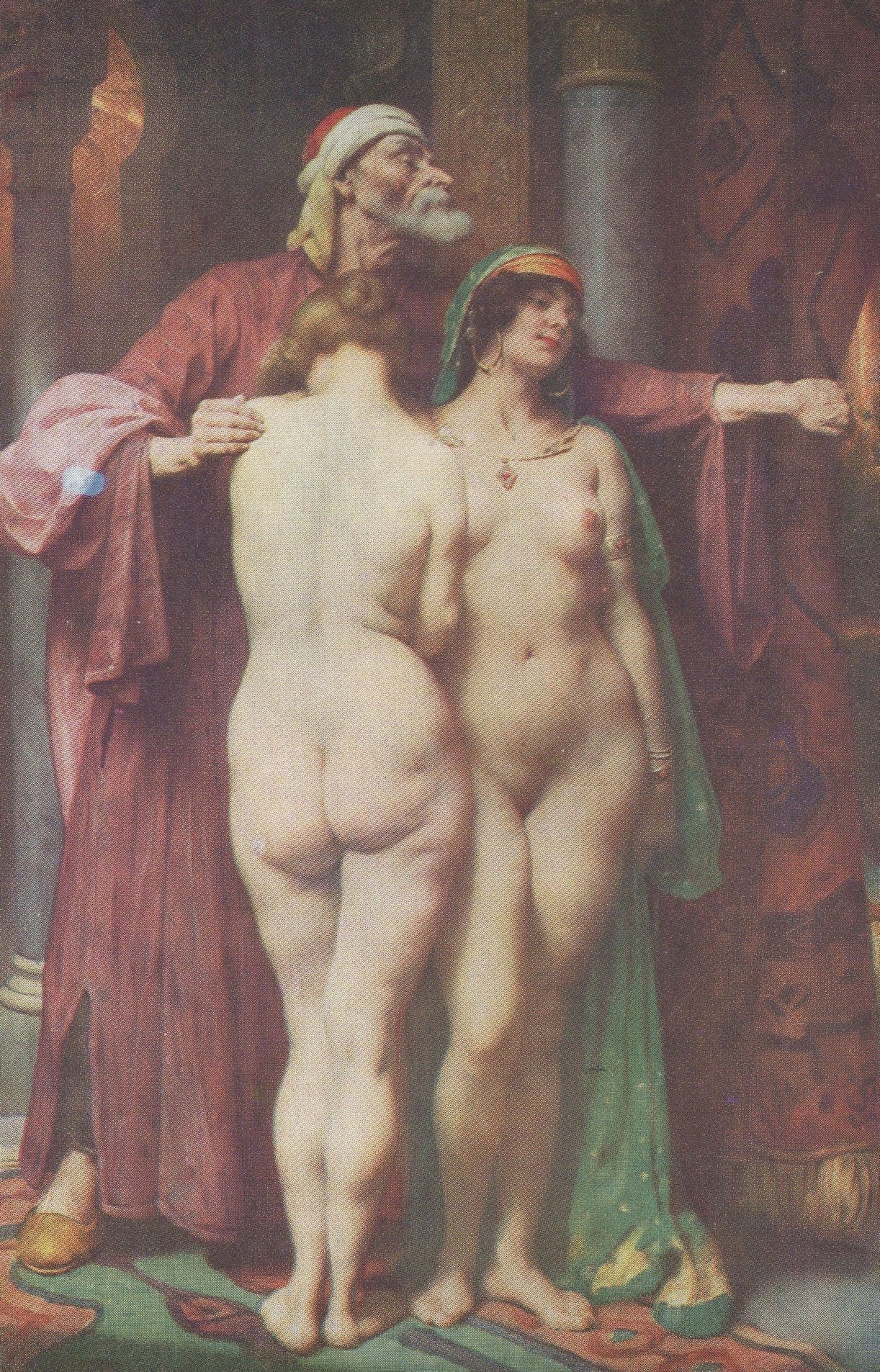 Tanoux Namouna Salon De Paris Old French Risque Painting Postcard