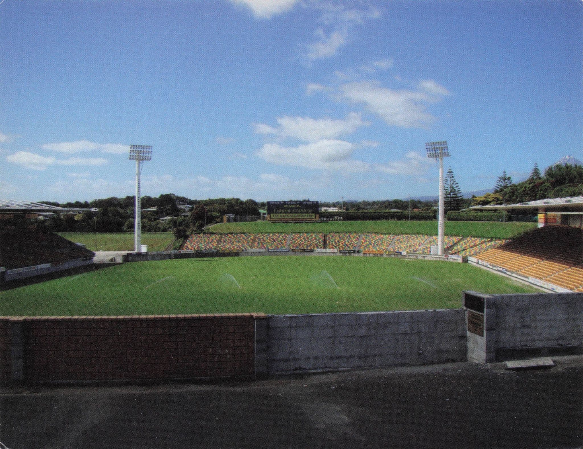 Taranaki Yellow Stadium Cricket Ground New Zealand Postcard