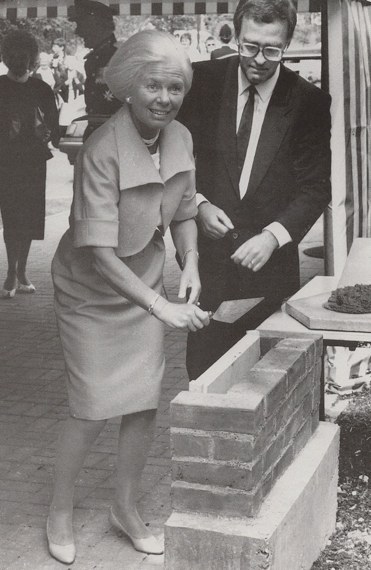 The Duchess Of Kent at Andover Hospital Hampshire Postcard
