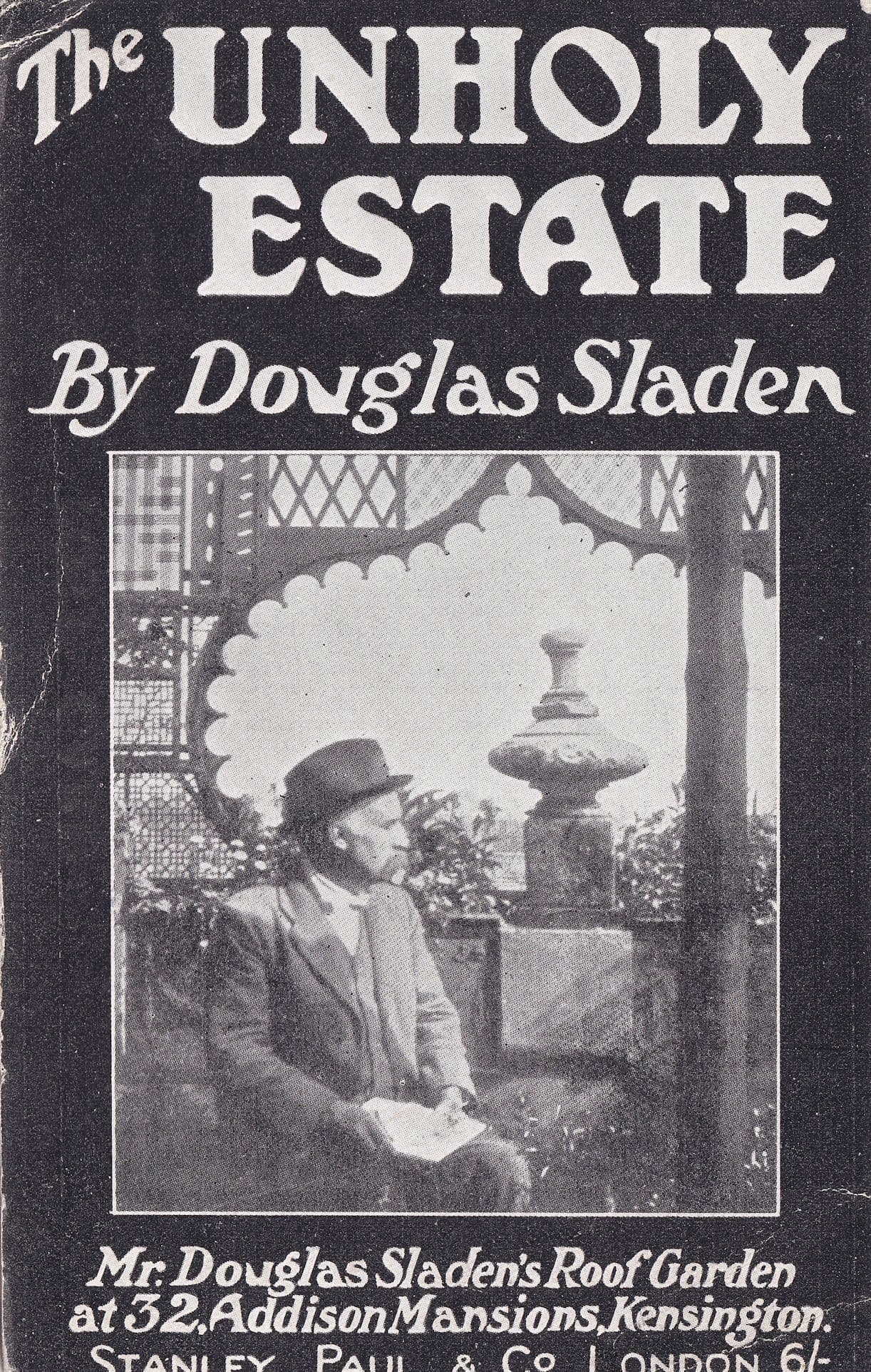The Unholy Estate Sladen Book Antique Advertising Postcard