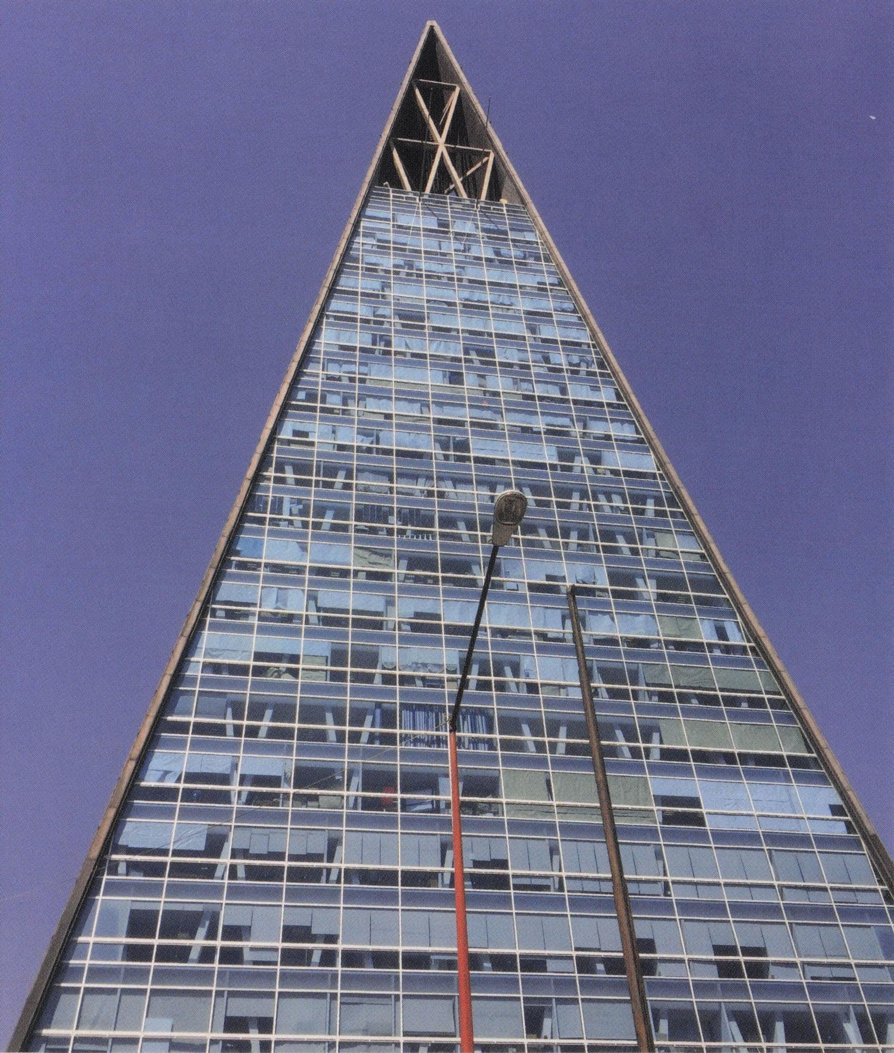 Torre Insignia Worlds Safest Triangle Building Mexico Photo Art Postcard