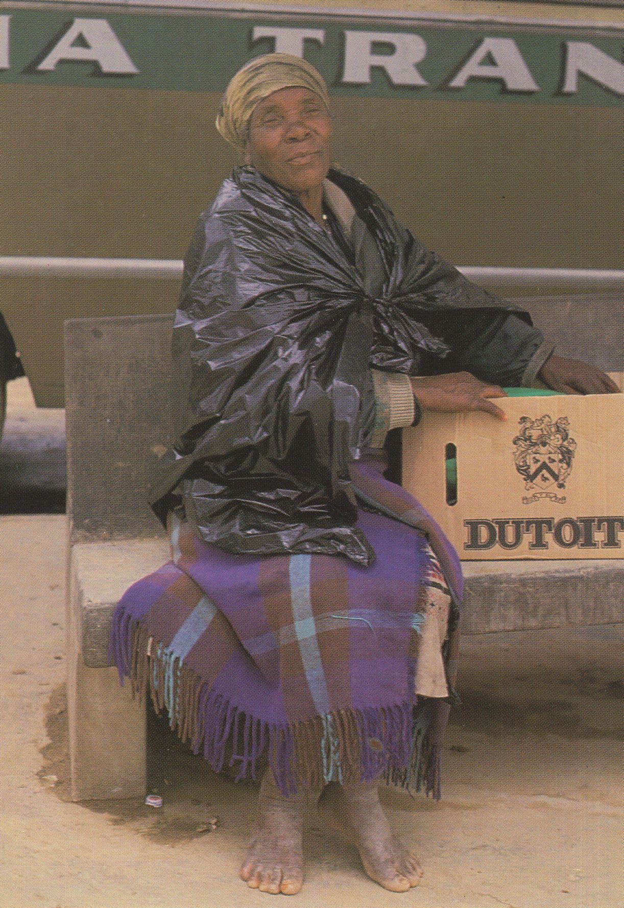 Transkei African Woman Apartheid Removals History Postcard