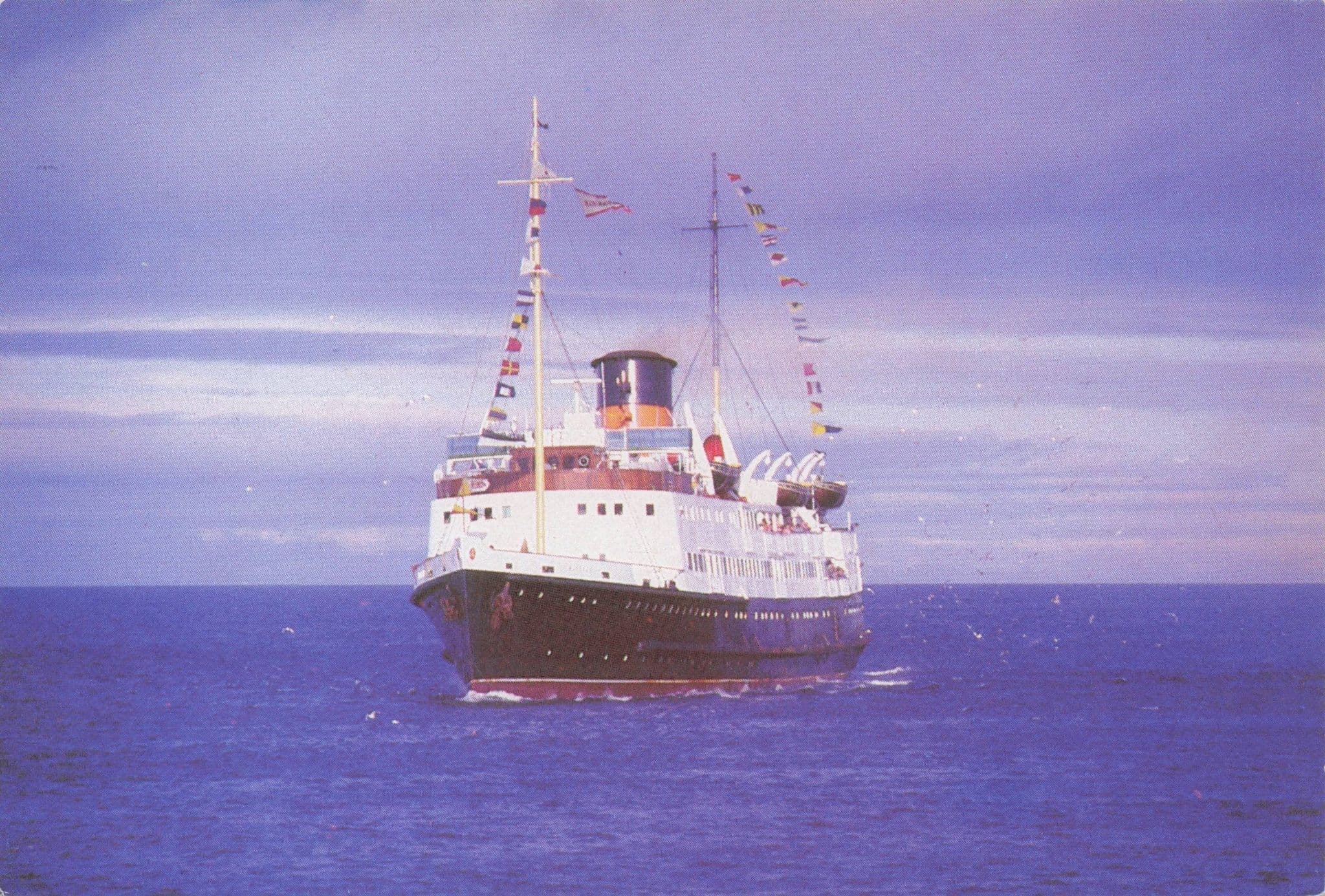 TSS Manxman Isle Of Man Steam Packet Ship Vintage Ltd Postcard