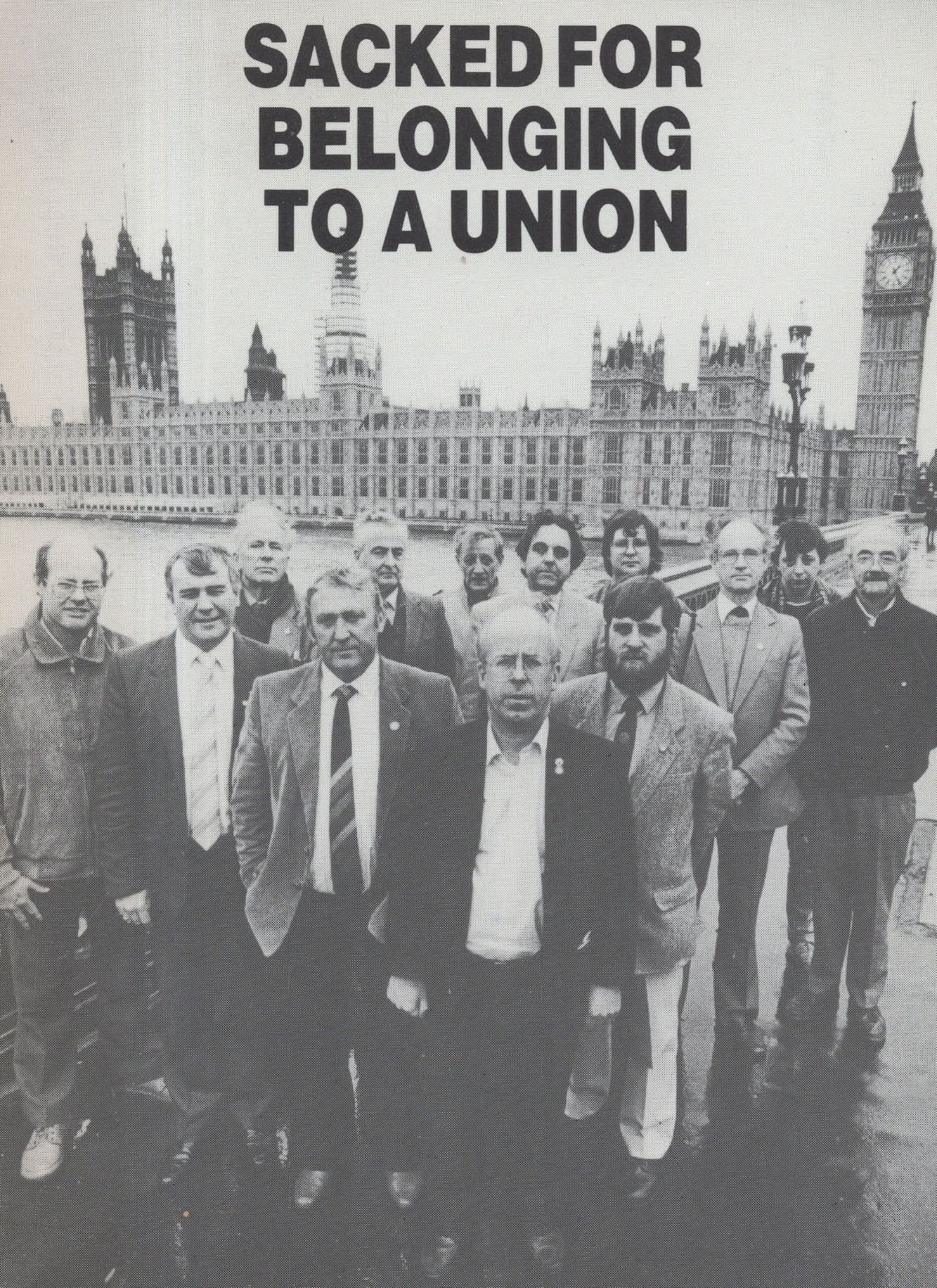 Union Worker Sacked Margaret Thatcher Protest Politics Postcard