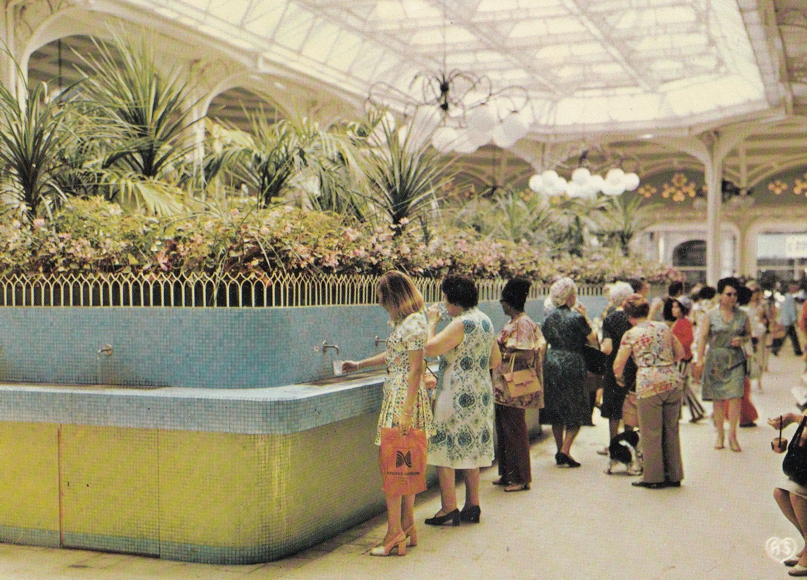 Vichy Hall De Sources French Postcard