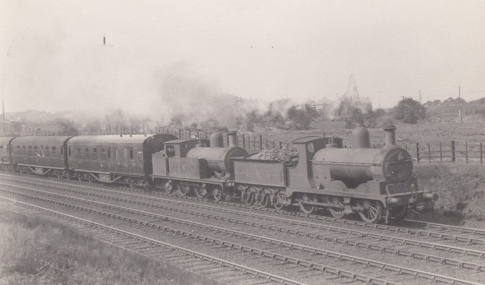 12296 10822 2P Class 2-4-25 Train 1846 Vintage Photo