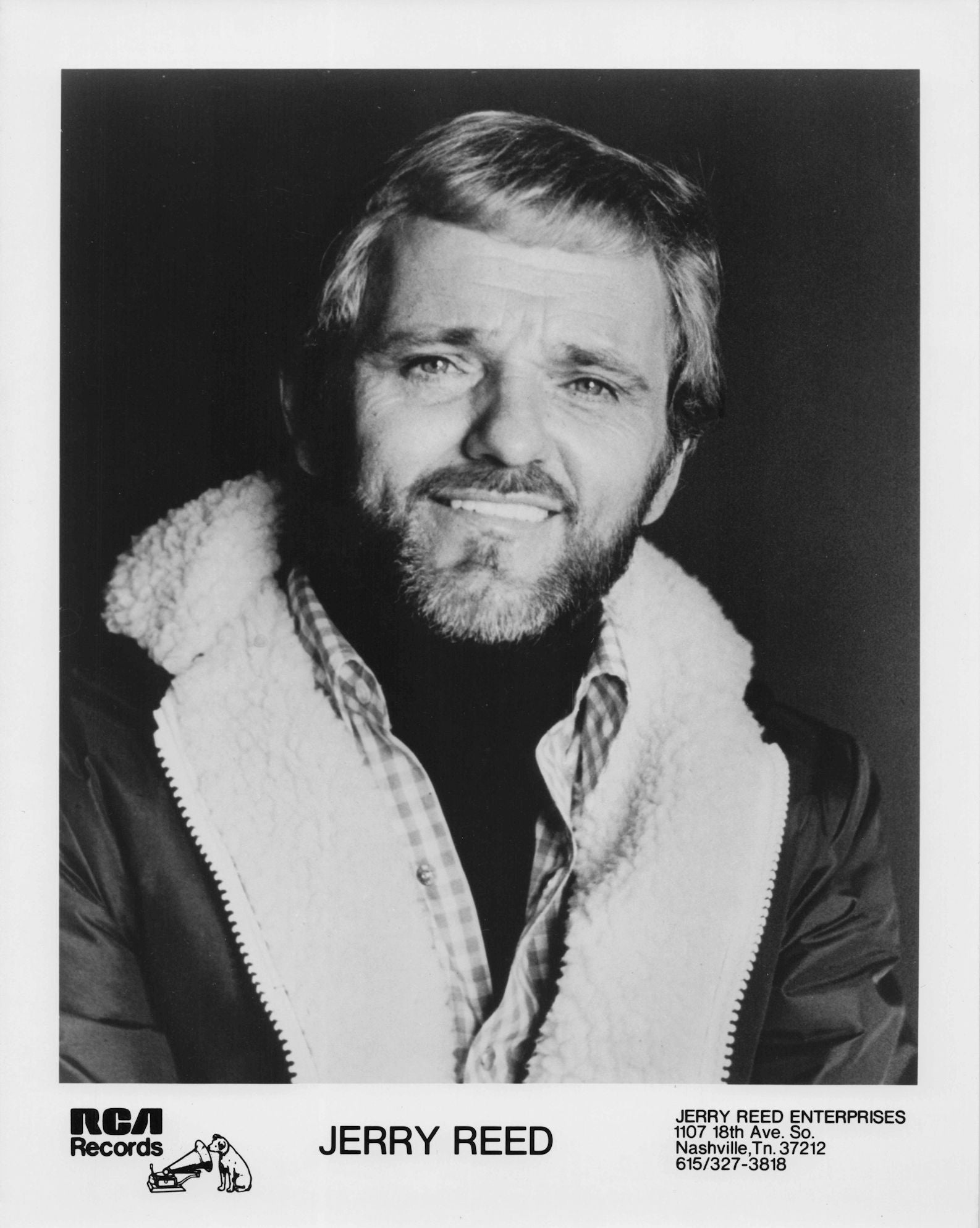 Jerry Reed Country Singer RCA Records & Management Rare Vintage 10x8 Photo