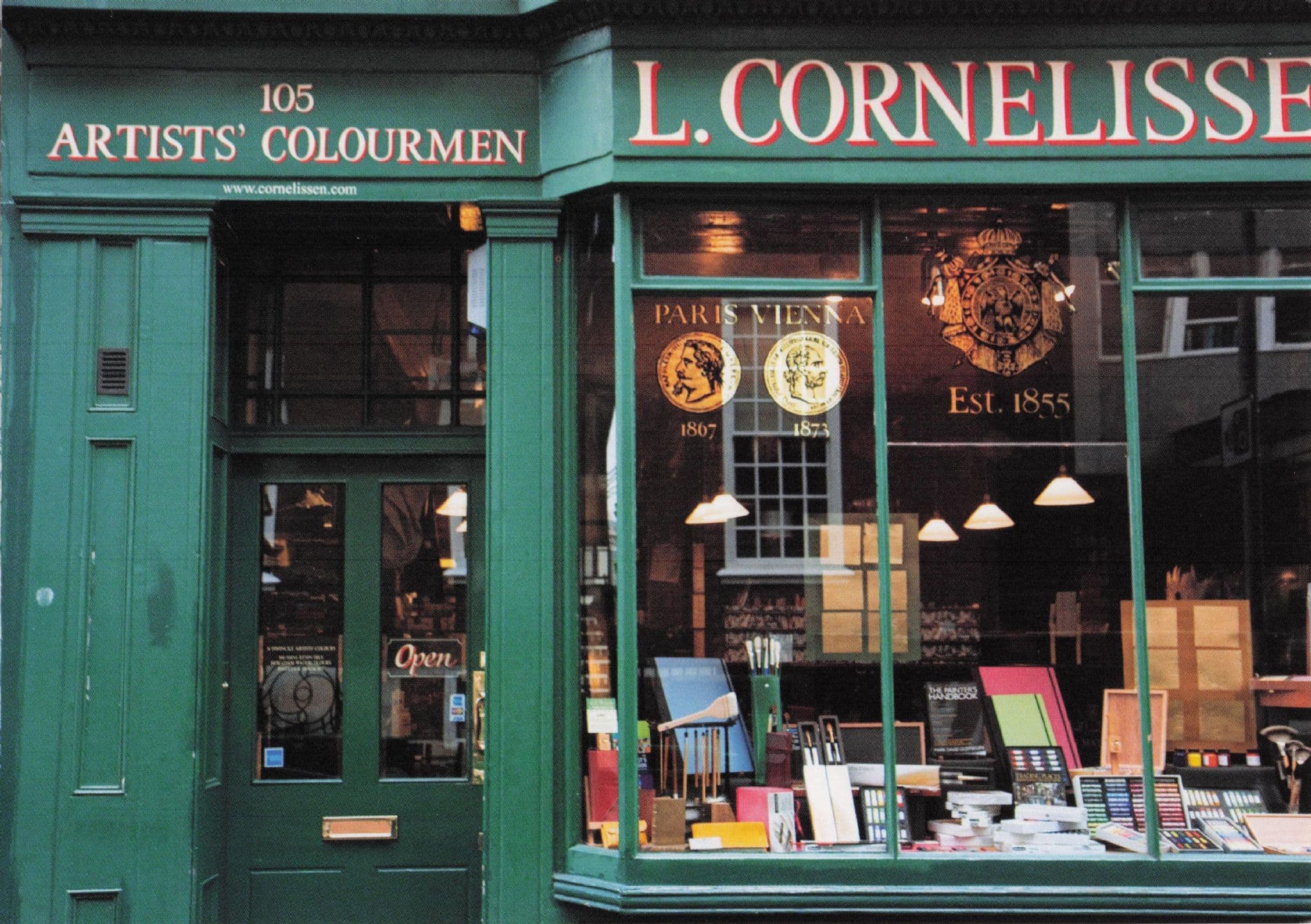 West End Artist Painting Supplies Shop Great Russell Street London Postcard
