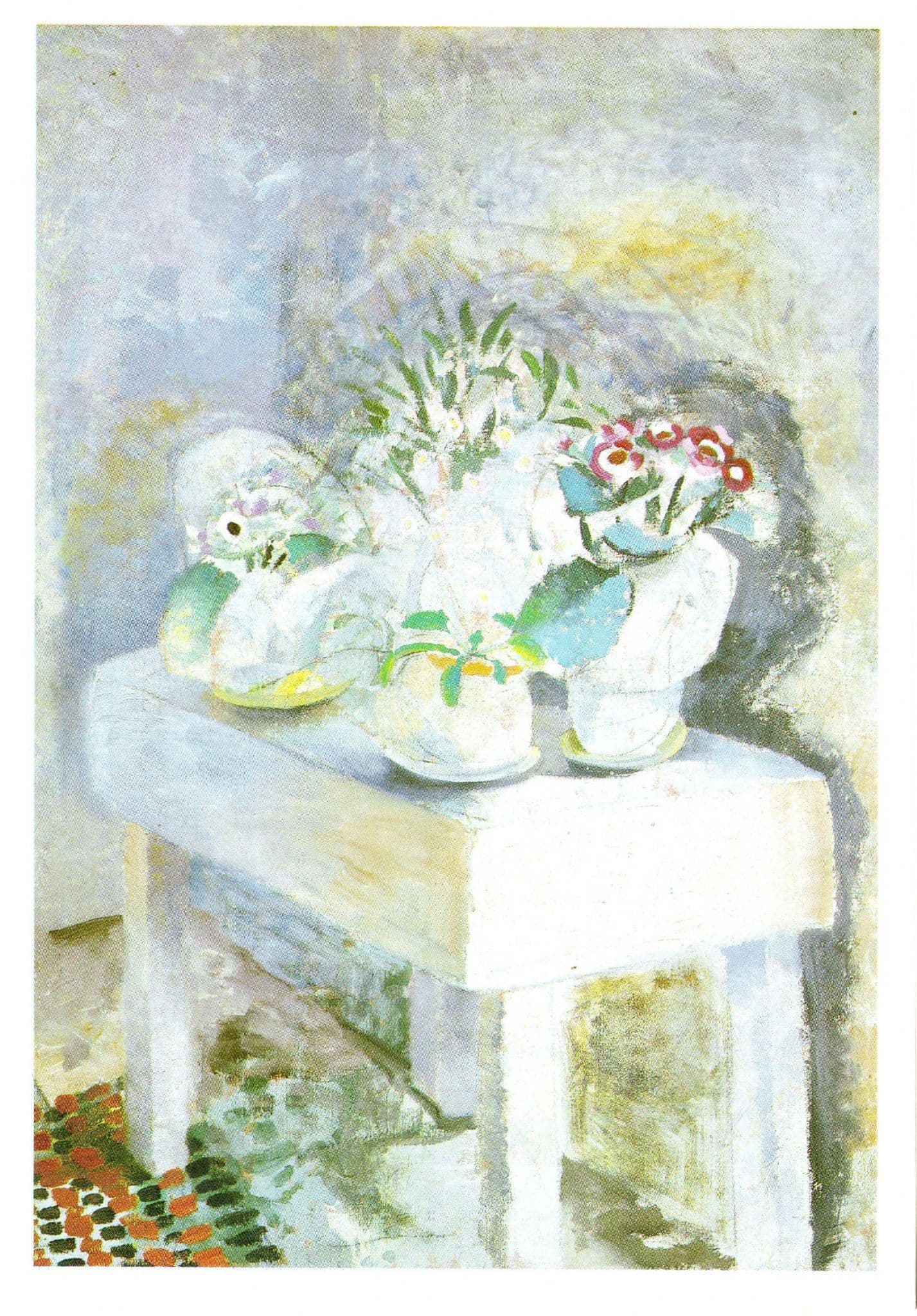 Winifred Nicholas Flower Table Tate Gallery Painting Postcard