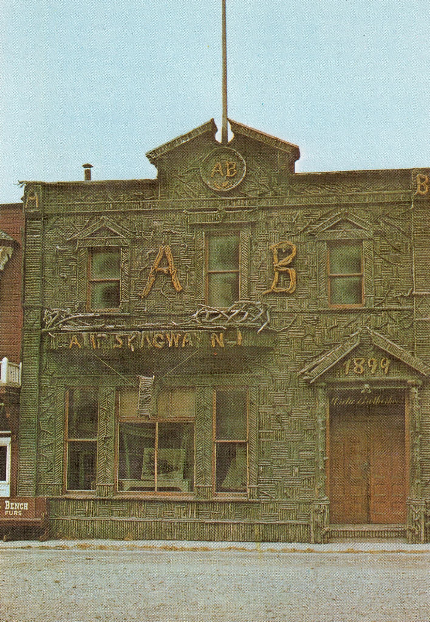 Arctic Brotherhood Building Alaksa Skagway Postcard