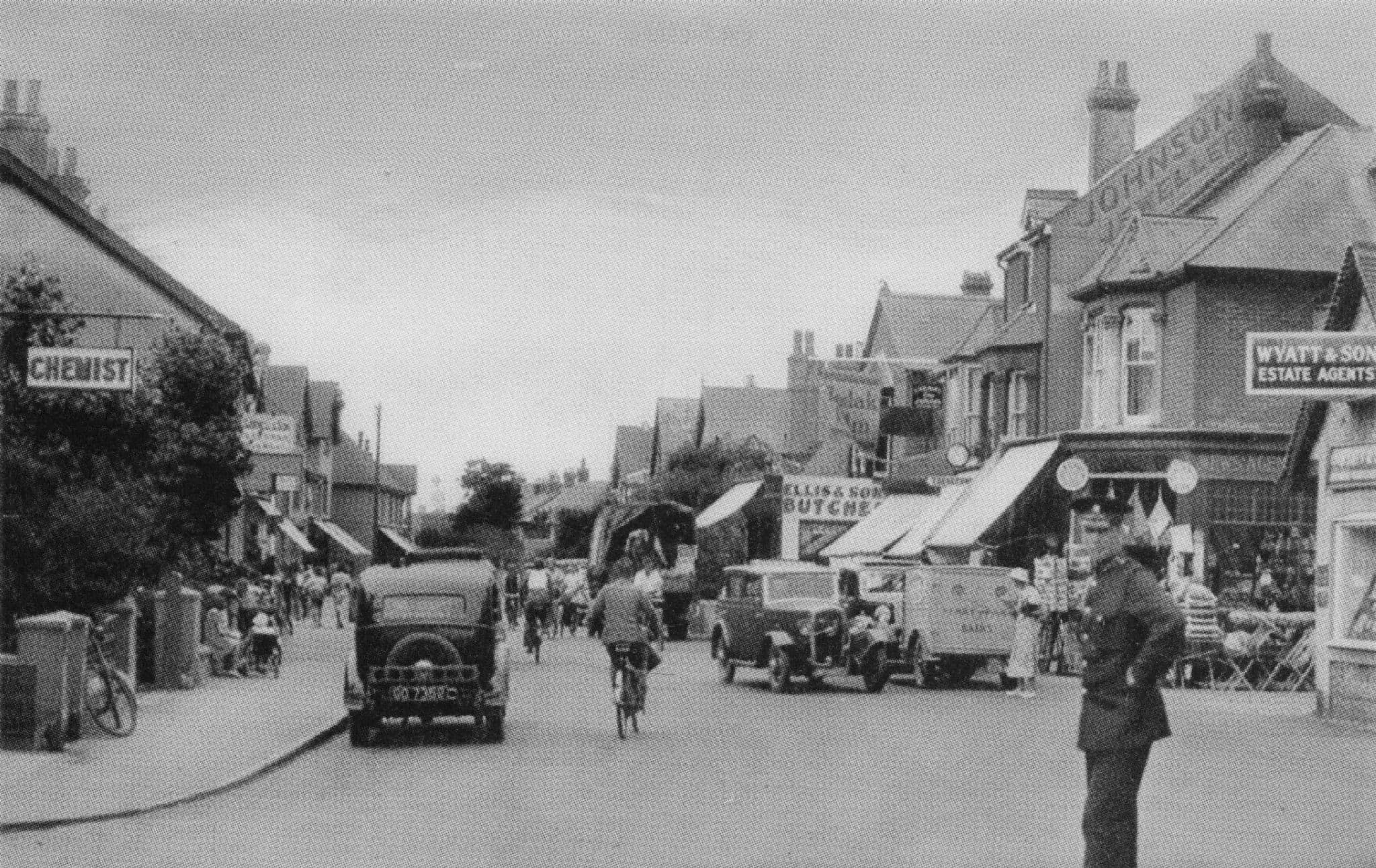 Woodlands Old Chemists High Street Selsey In WW2 Sussex Postcard