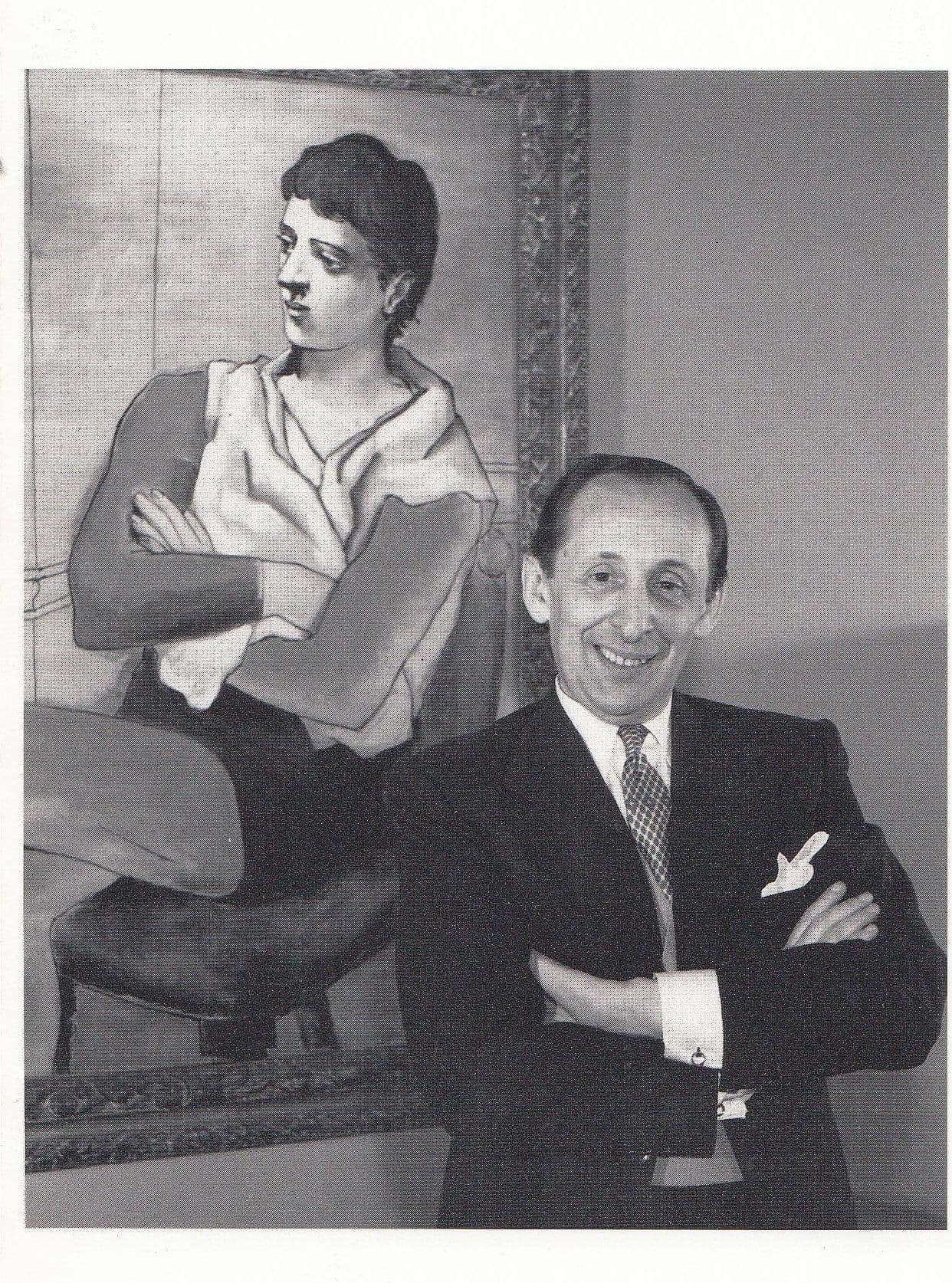 z74 Vladamir Horowitz In His House With Picasso Painting Postcard