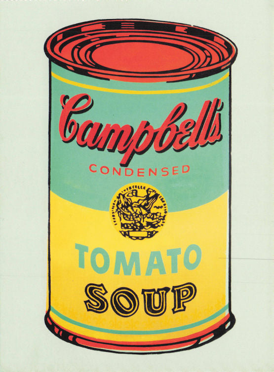 Andy Warhol Can Tin Of Campells Tomato Soup Painting Postcard