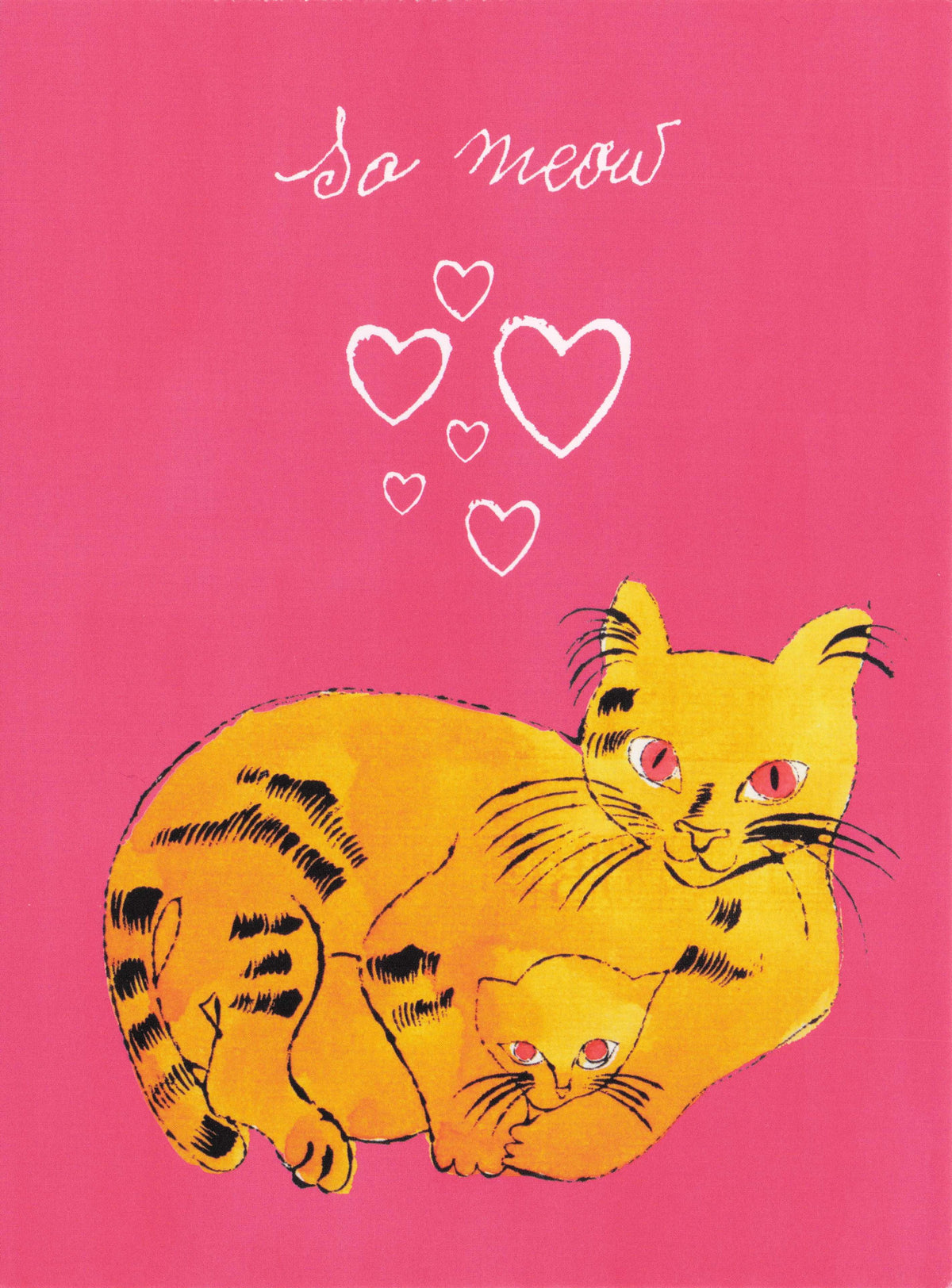 So Meow Andy Warhol Cat Painting Postcard