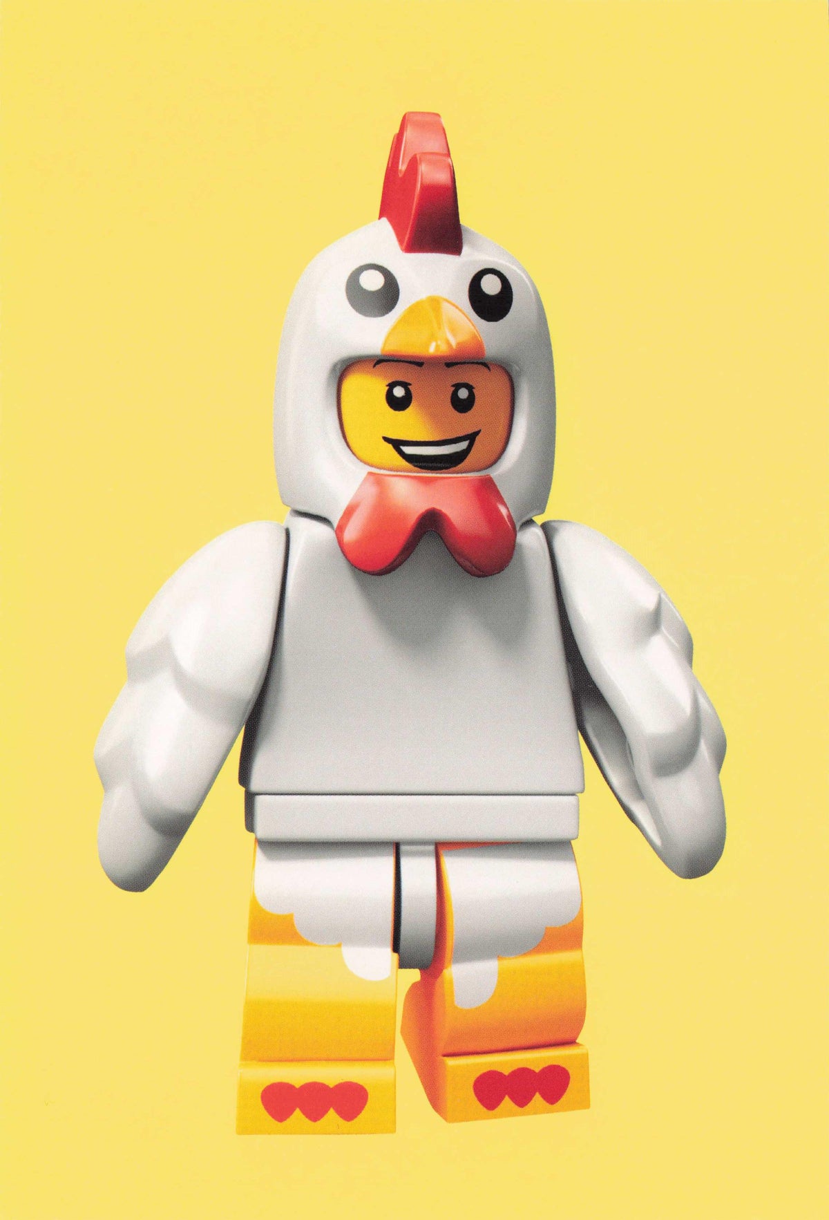 Chicken Suit Fancy Dress Toy Robot In Hen Costume Lego Quotation Postcard