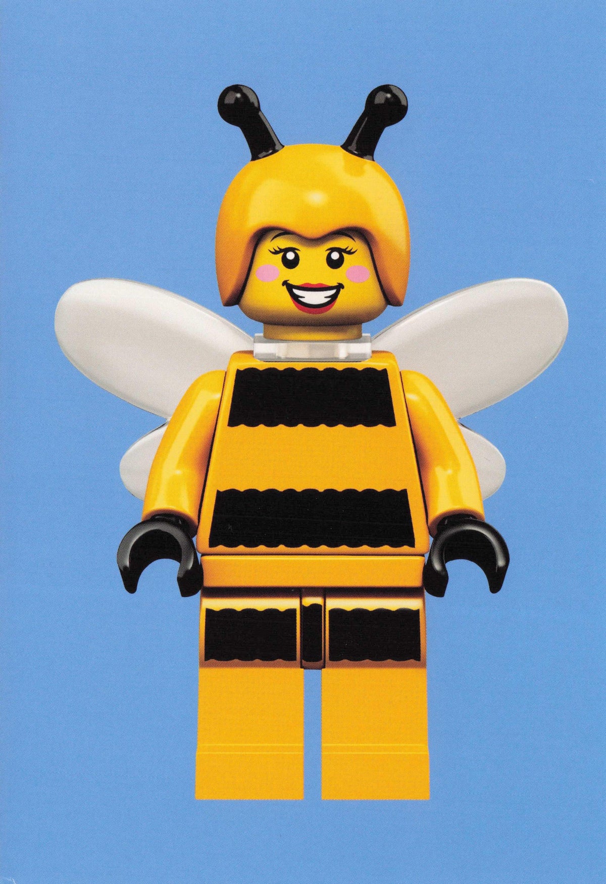 Bumble Bee Honey Toy Lego Man Fancy Dress Suit Costume Quotation Postcard