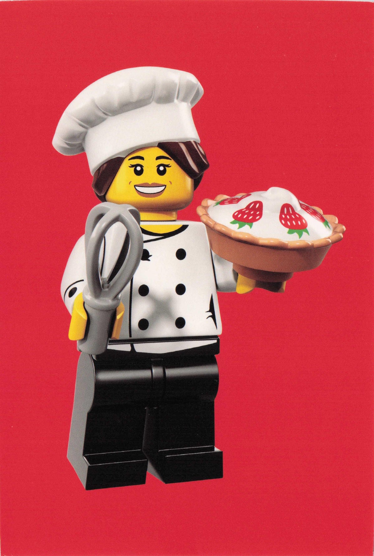 Gourmet Toy Model Chef Cook Outfit Fancy Dress Man Lego Quotation Postcard
