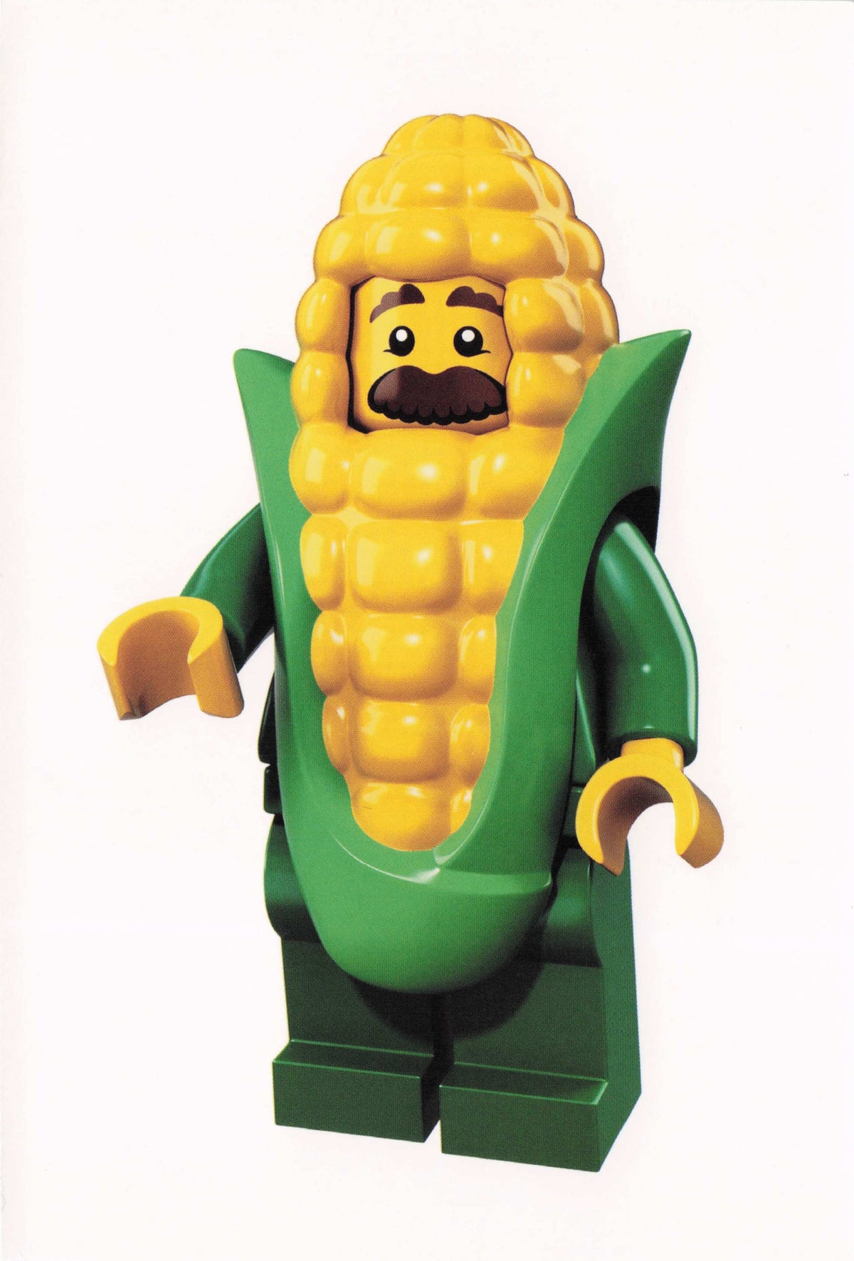 Corn On The Cob Vegetable Toy Fancy Dress Lego Model Man Quotation Postcard