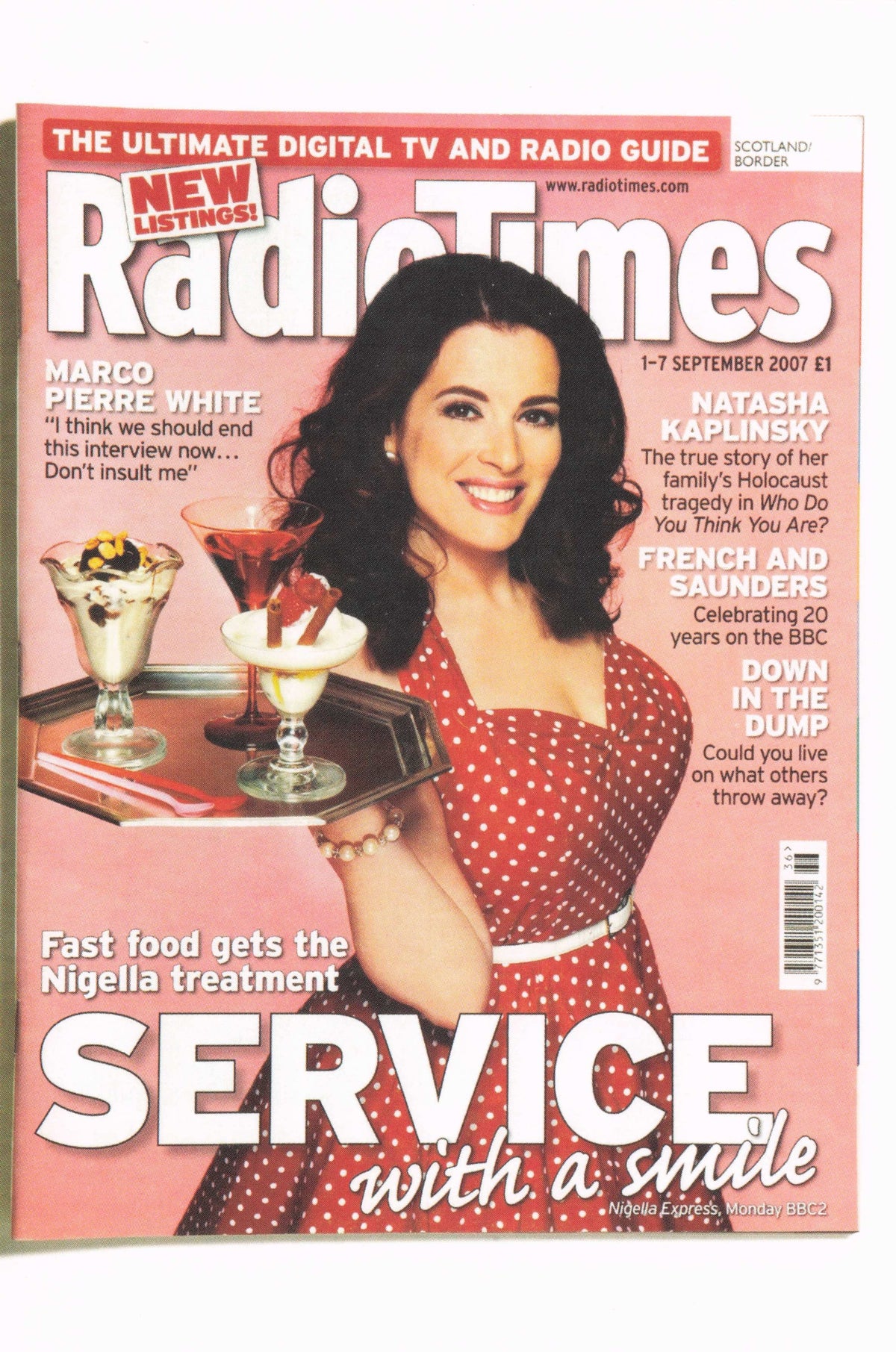Nigella Lawson in Vivien of Holloway Fashion BBC Cookery Show Launch Postcard