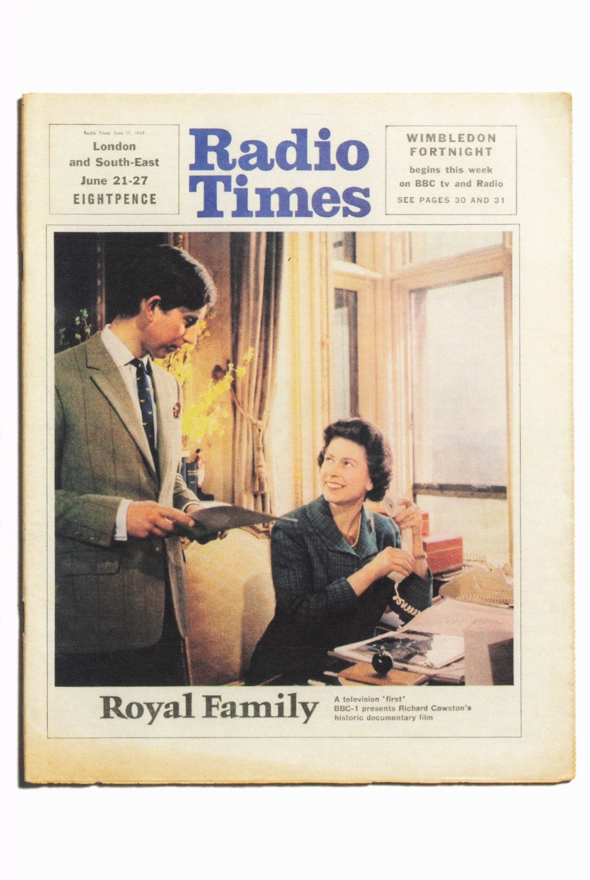 Queen Elizabeth II On Railway Train BANNED Royal 1960s BBC TV Show Postcard