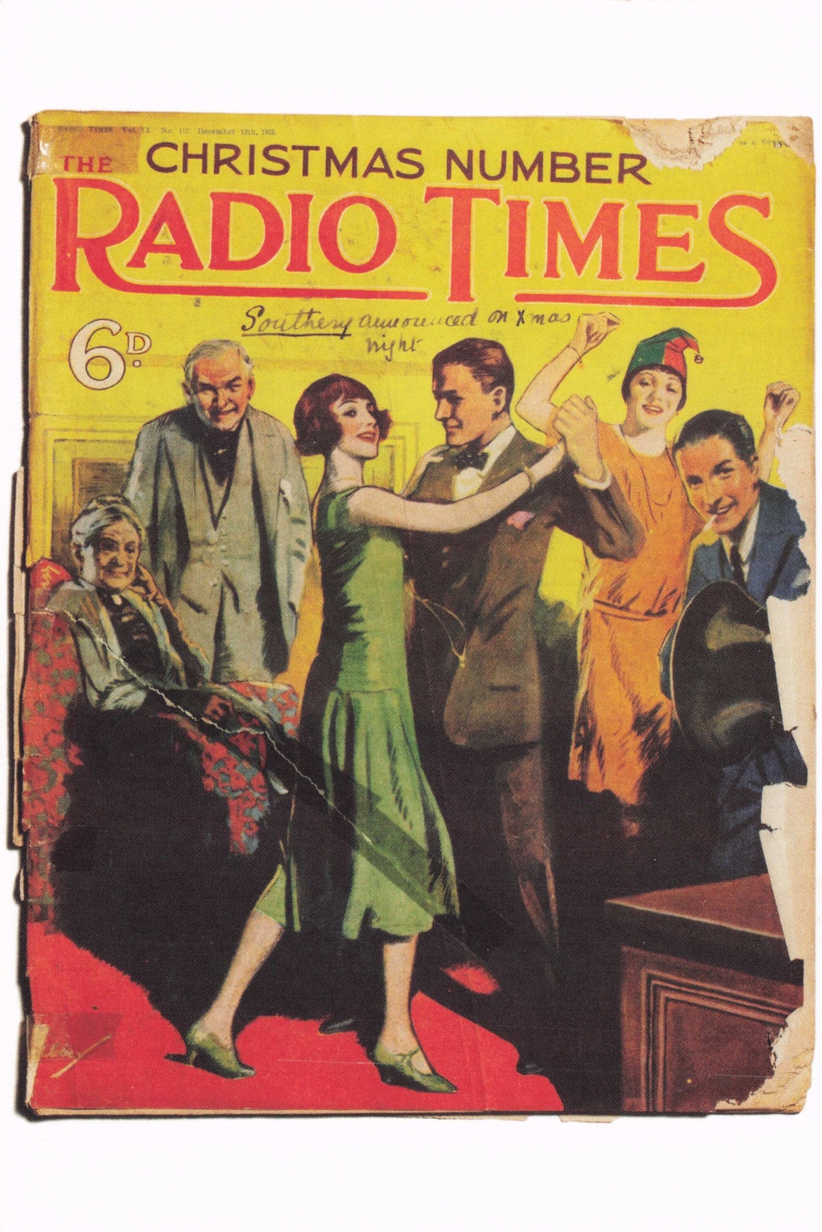 Wireless Antique Radio Dance Jazz & Music Party 1920s Craze BBC Postcard