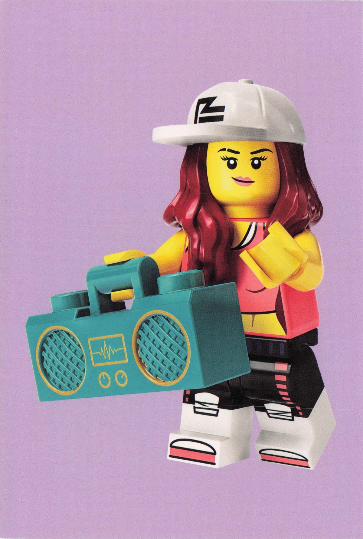 Breakdancer With Toy Lego Hi Fi Radio Wireless Ghettoblaster Quotation Postcard