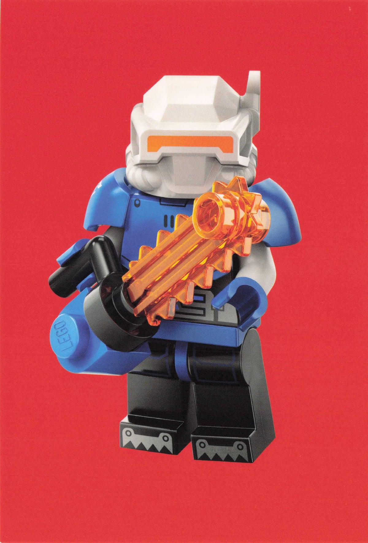Ice Planet Spaceman Robot Explorer Science Fiction Lego Model Toy Postcard