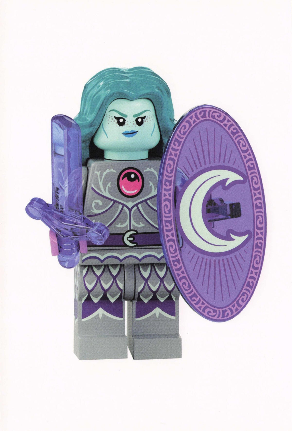 Cine Film Projector Old Medieval Knight Lego Toy Night Model Quotation Postcard