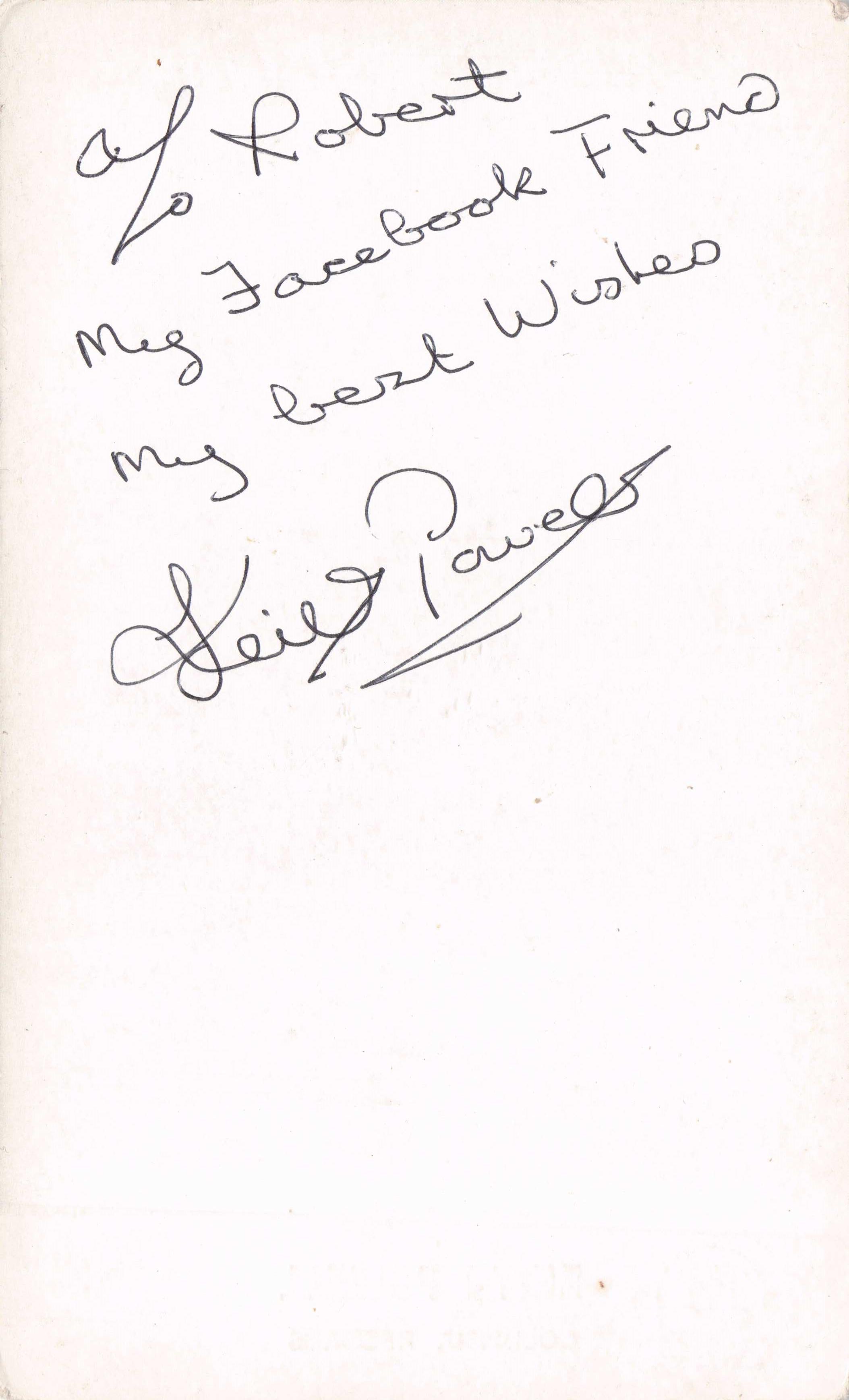Keith Powell 1960s Birmingham Soul Singer Hand Signed Photo