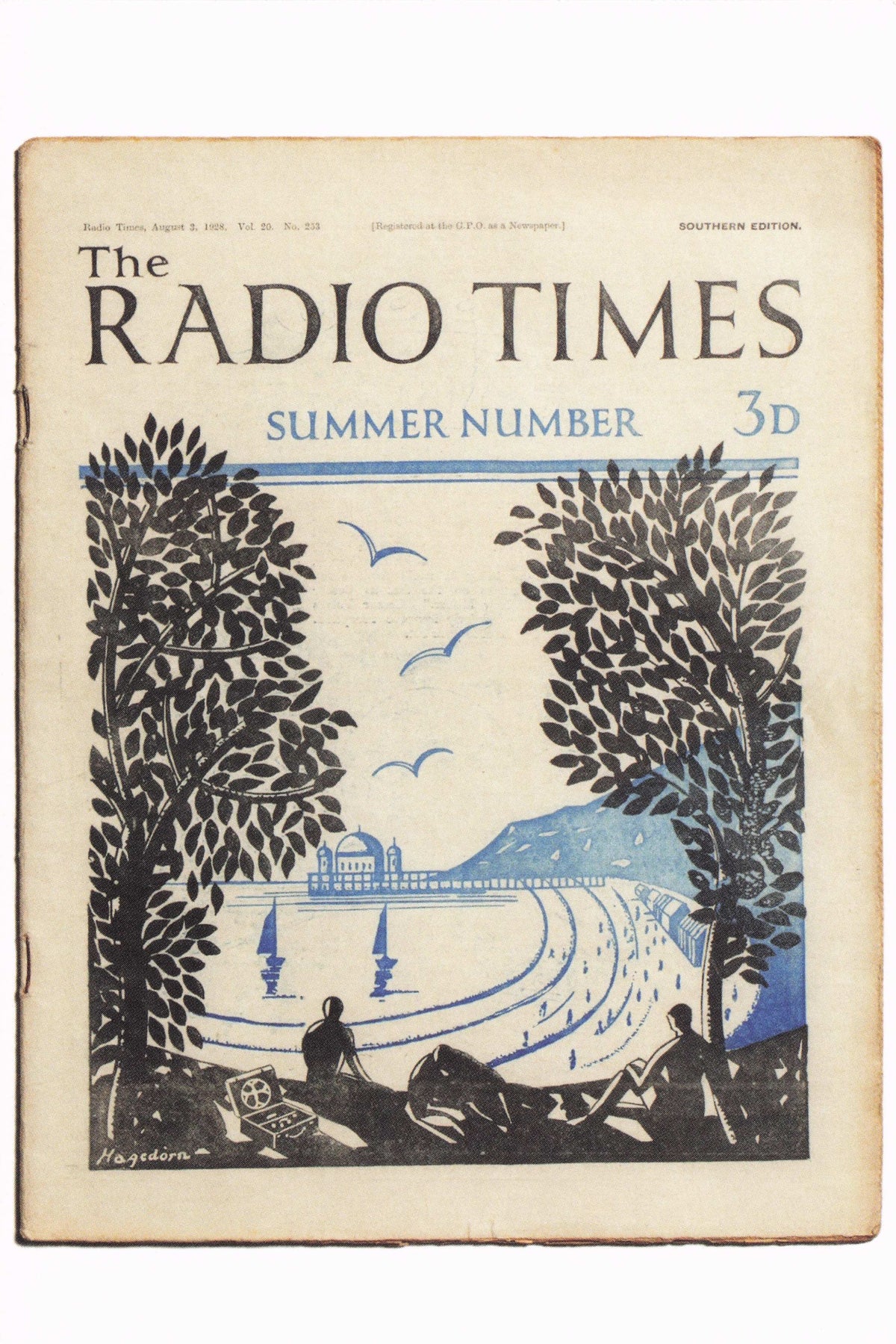 London Radio Old River Thames Birth Of Television Pleasure Boating Postcard