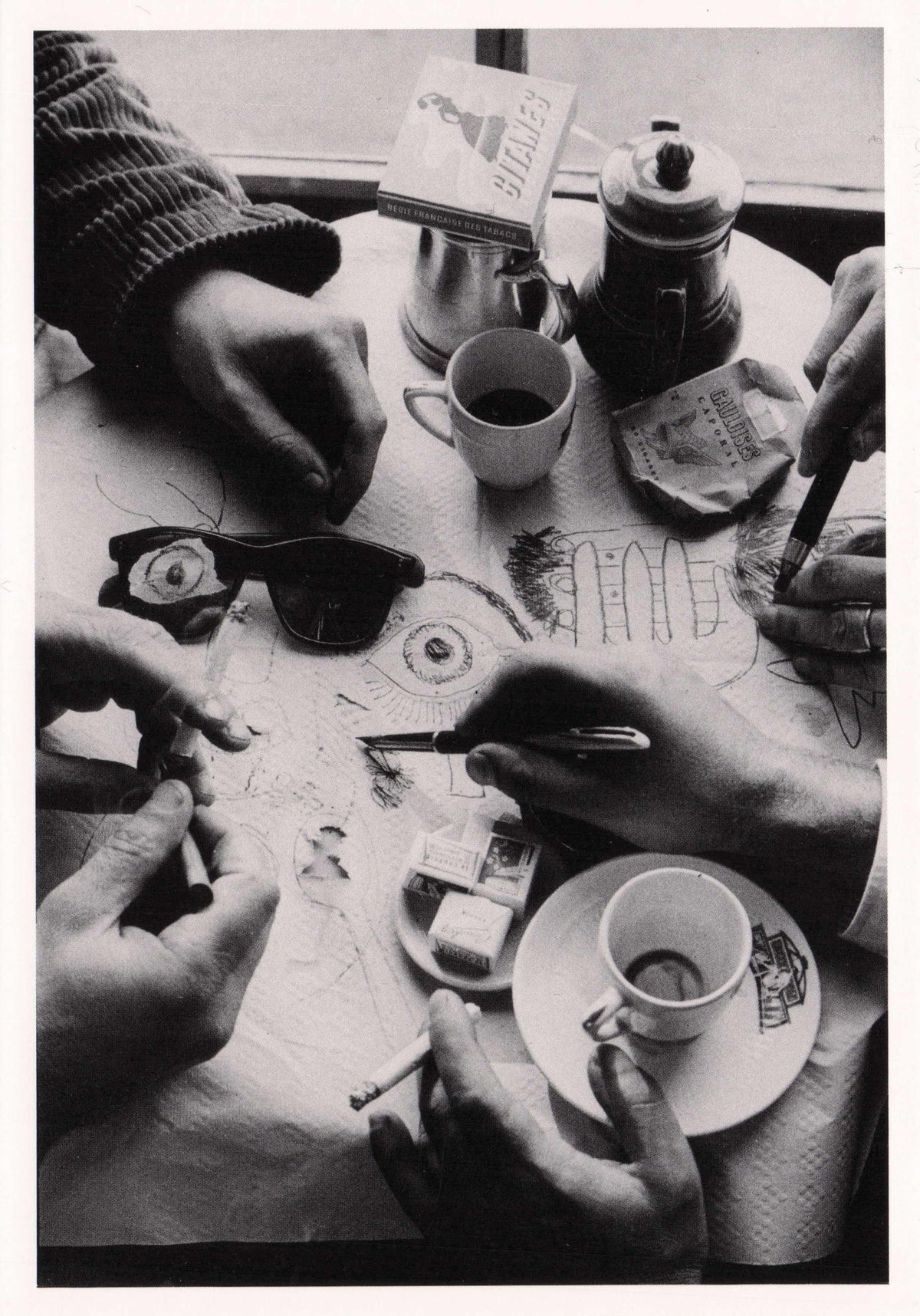 Frank Horvat Andre Francois Sine Jean Michel Folan Terin Old Hands Photo Postcard