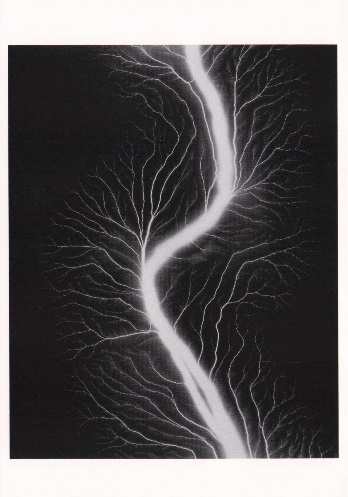 Hiroshi Sugimoto Lightning Fields Japanese Electricity Photo Award Art Postcard