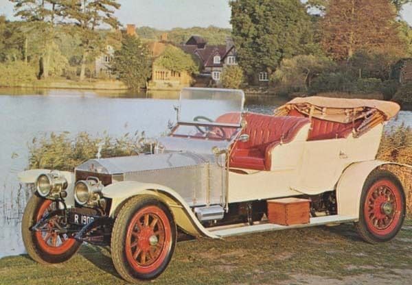 1909 Rolls Royce Silver Ghost Scottish Scotland Classic Car Photo Postcard NEW