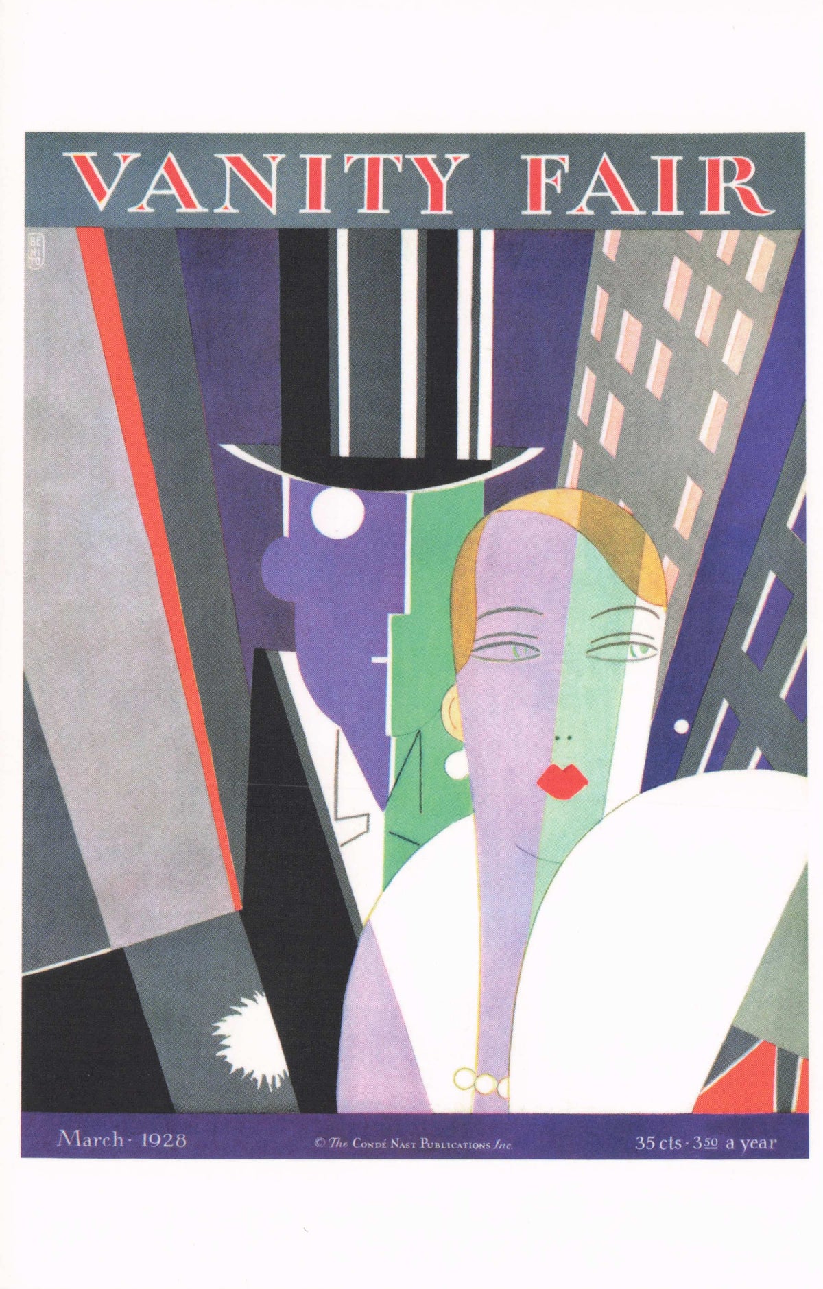 1920s Jazz Music Couple In Old Posh Fashion Top Hat Art Deco Painting Postcard