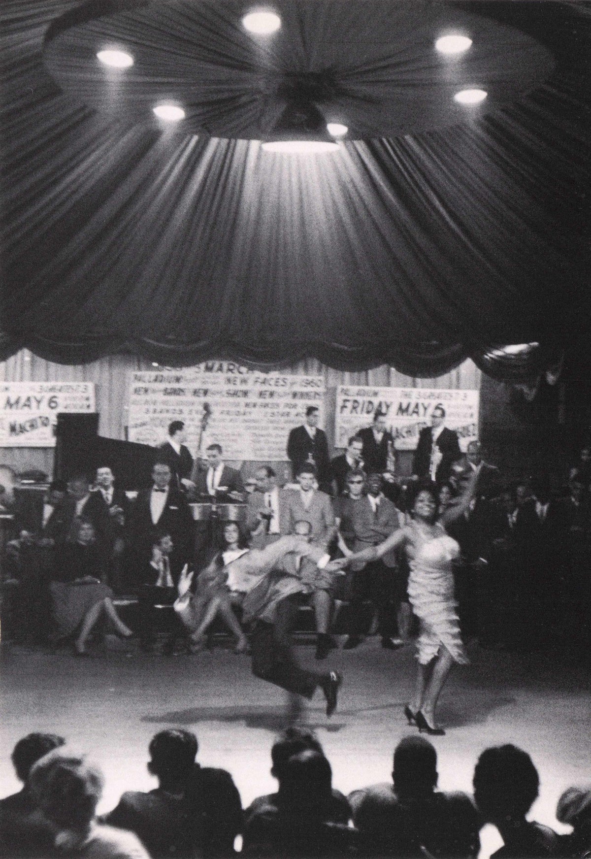 Jazz Dance 1955 Contest Palladium Tito Puente Orchestra New York Photo Postcard