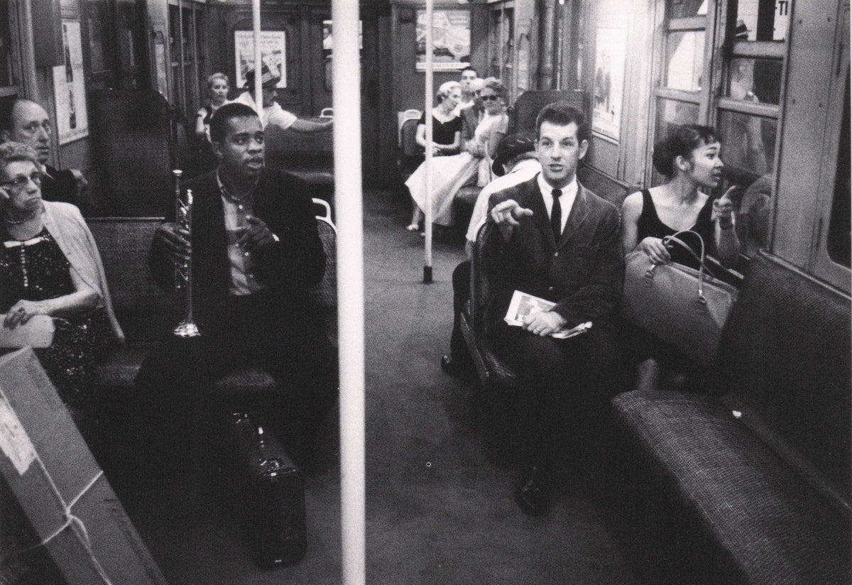 Donald Byrd Rolf Kuhn Donald Byrd 1960 On New York A-Train Jazz Photo Postcard