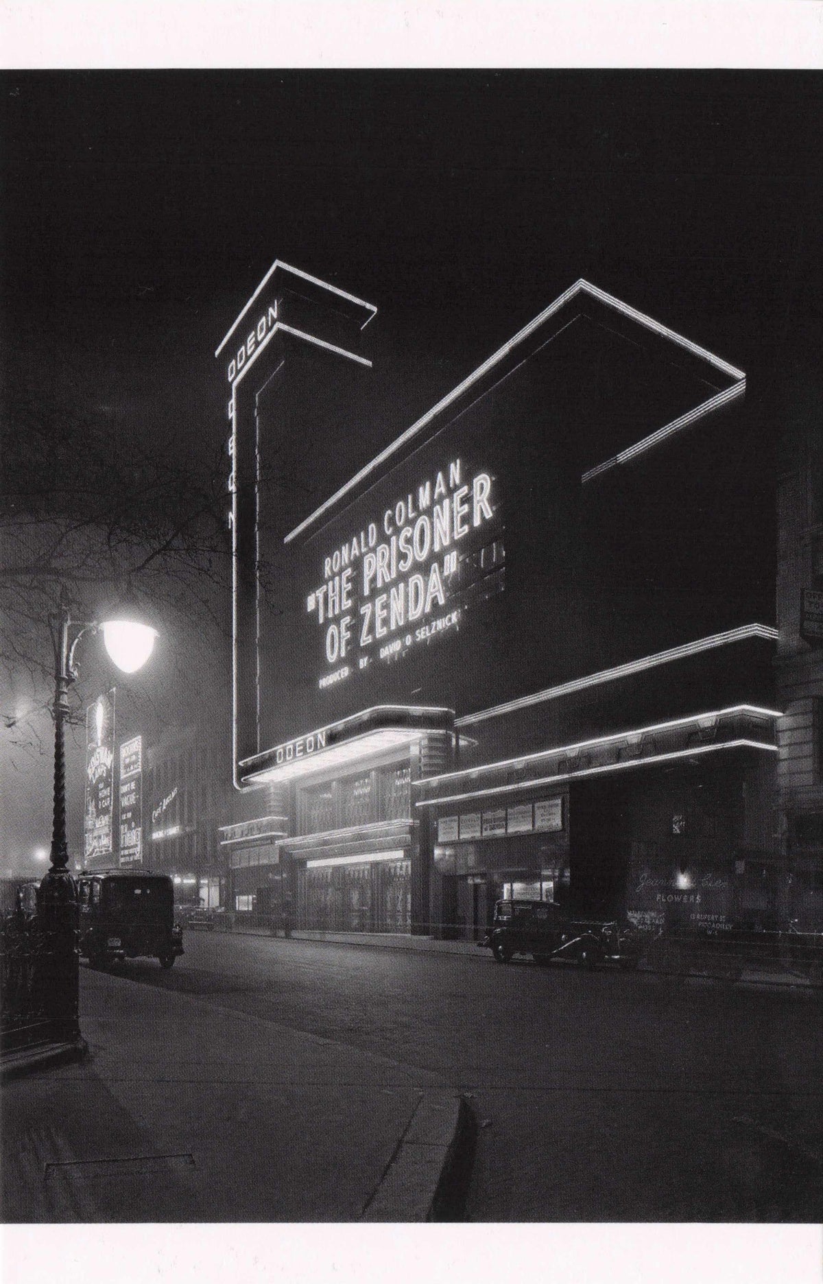 Odeon Old Cinema Leicester Square London Prisoner Of Zenda Film Photo Postcard