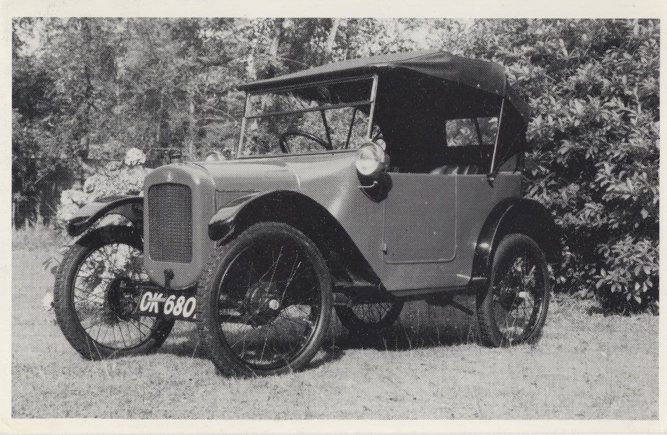 1922 Austin 7 Tourer Old Card Postcard